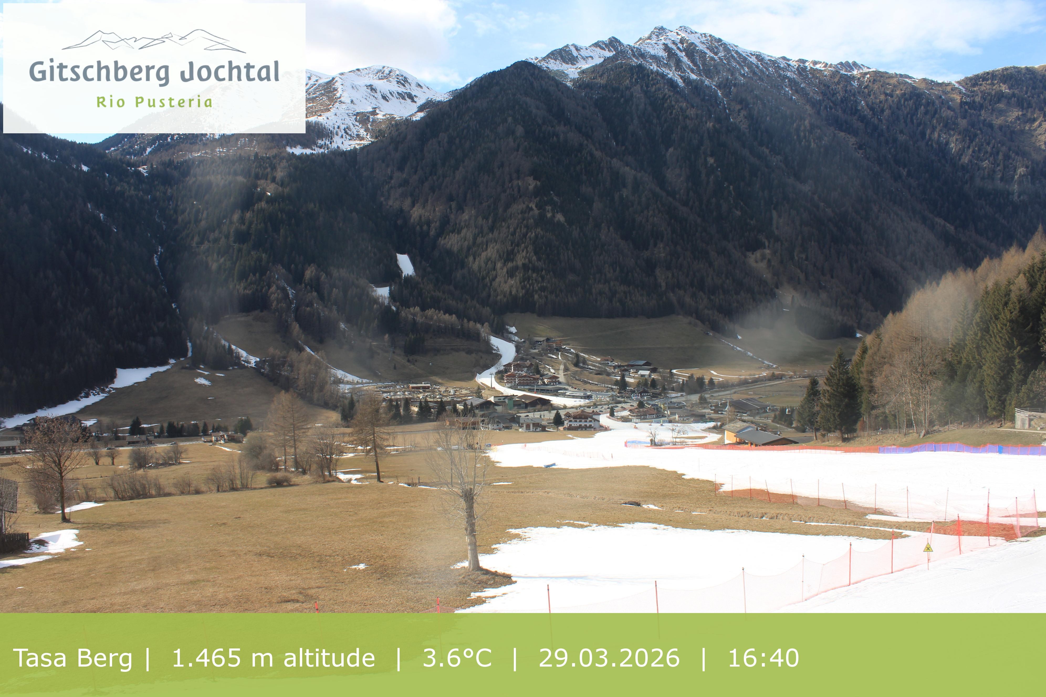 Archived image Webcam: View at Gitschberg Mountain