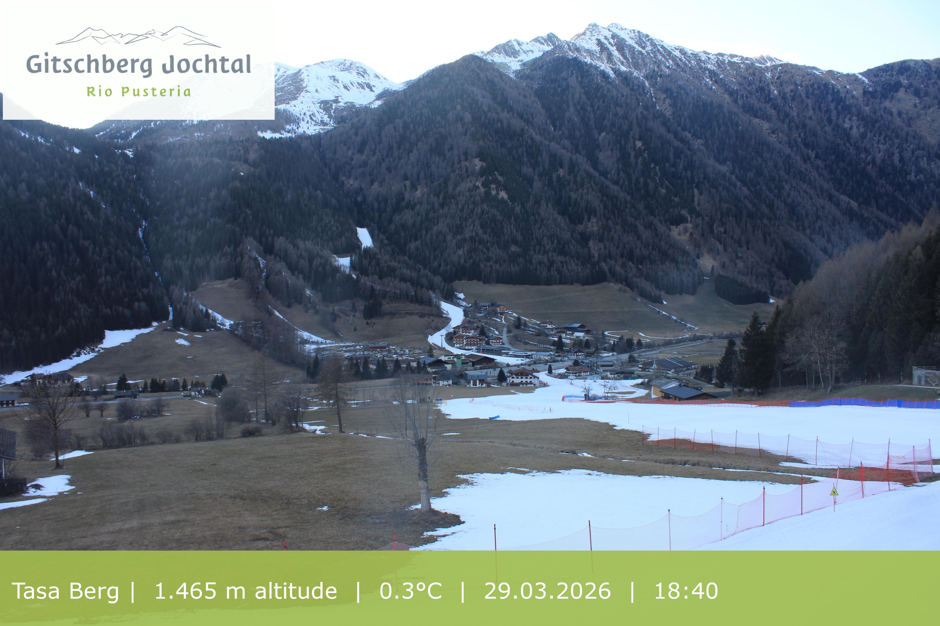 Archived image Webcam: View at Gitschberg Mountain