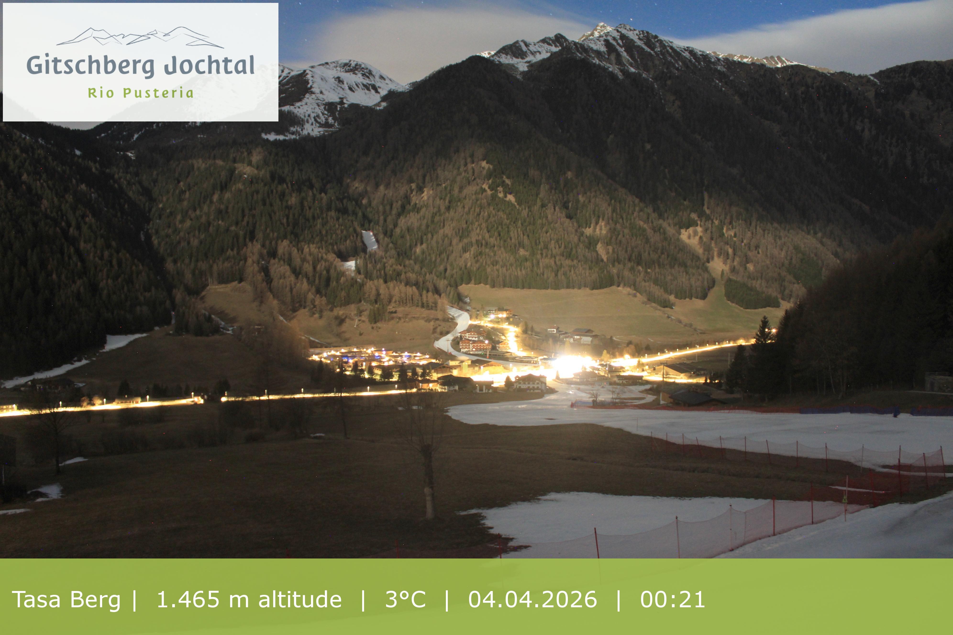 Archived image Webcam: View at Gitschberg Mountain