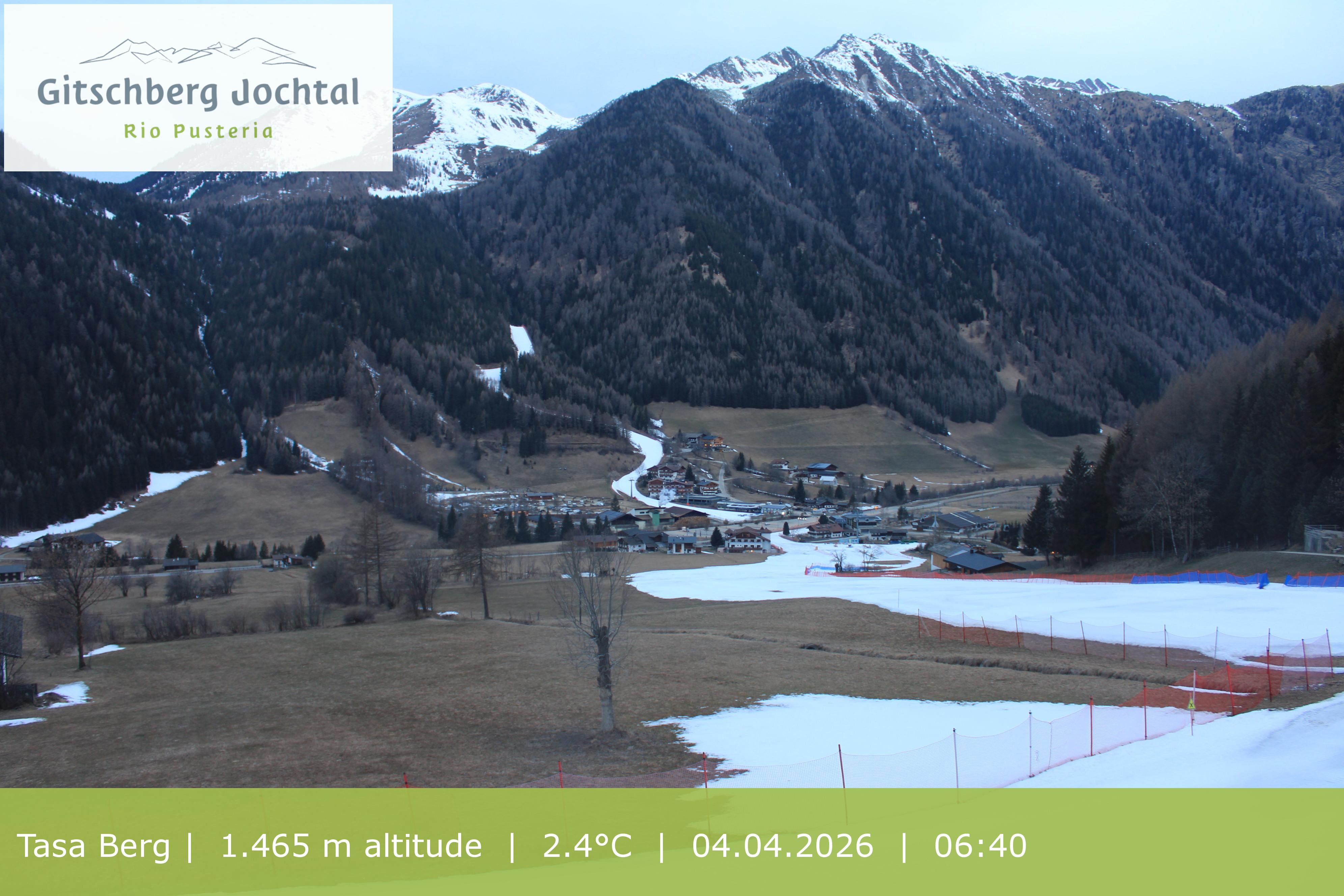 Archived image Webcam: View at Gitschberg Mountain