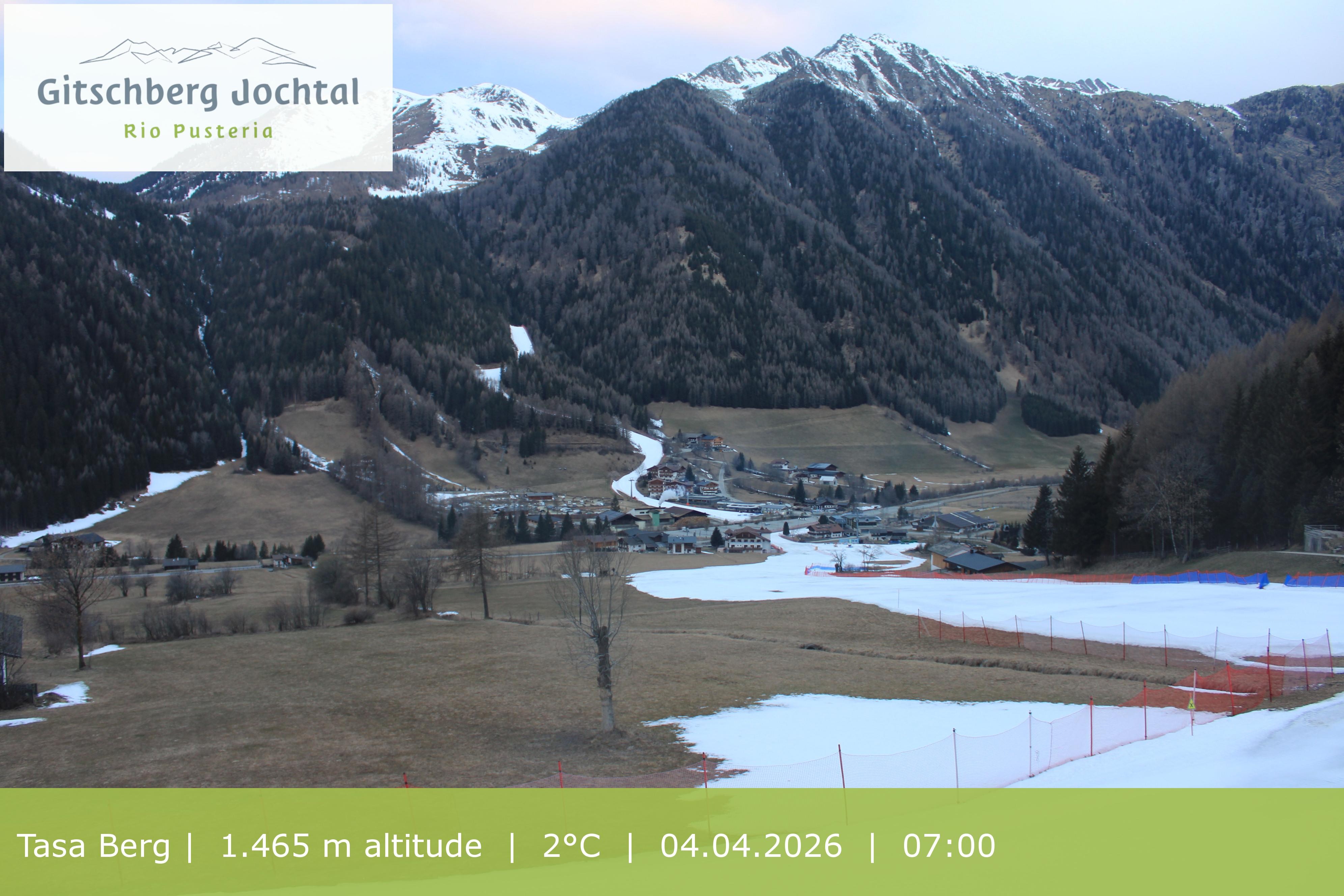 Archived image Webcam: View at Gitschberg Mountain