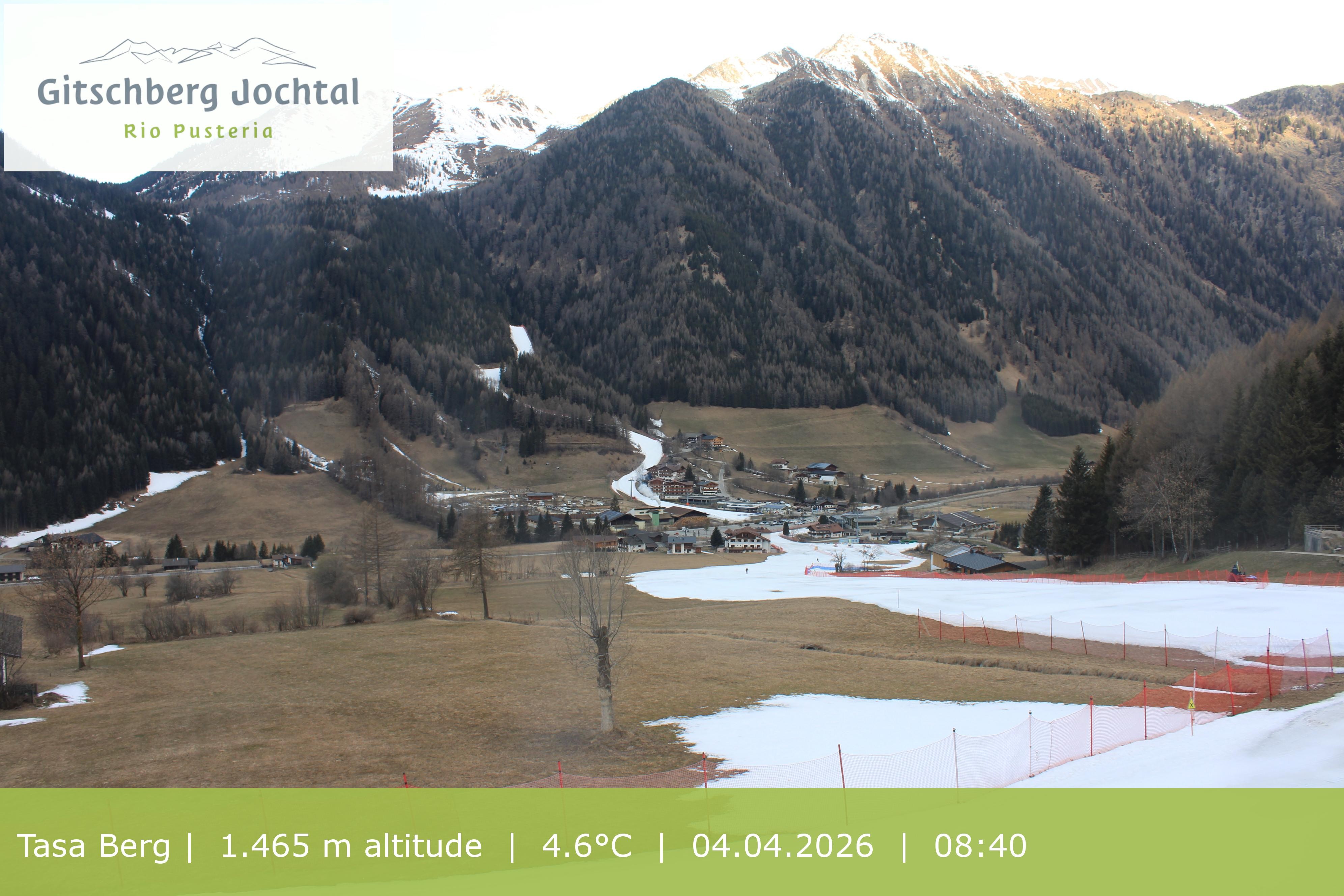 Archived image Webcam: View at Gitschberg Mountain