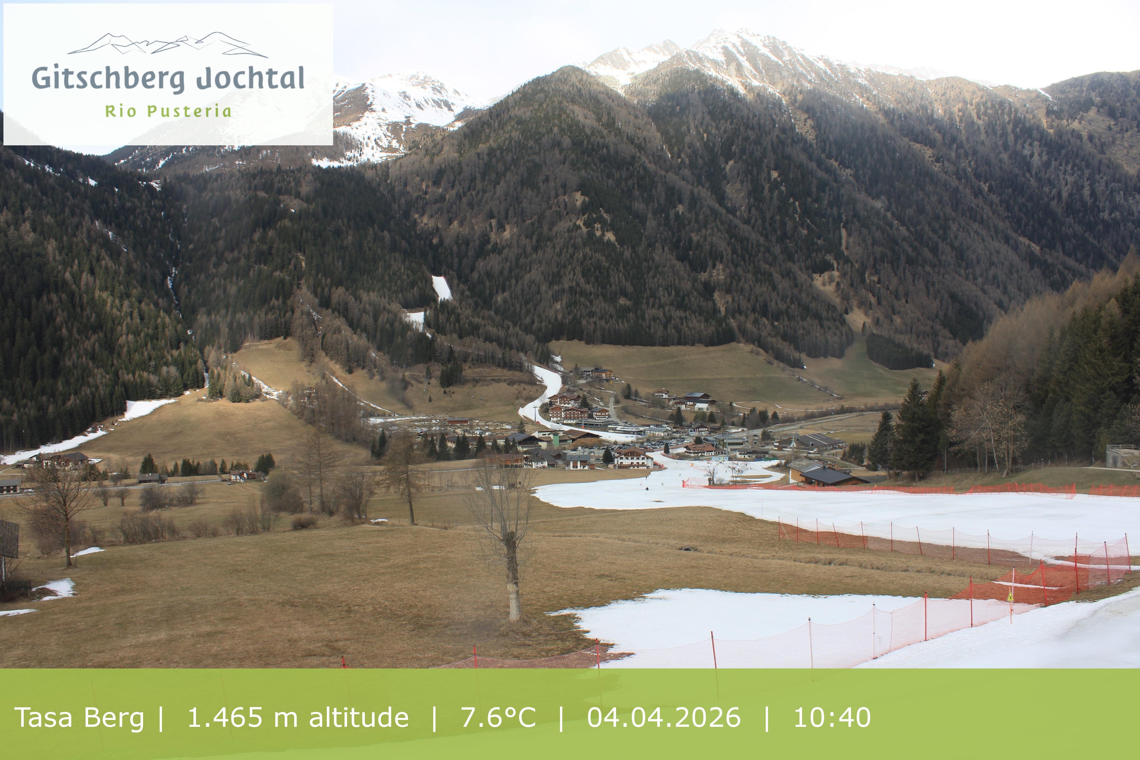 Archived image Webcam: View at Gitschberg Mountain