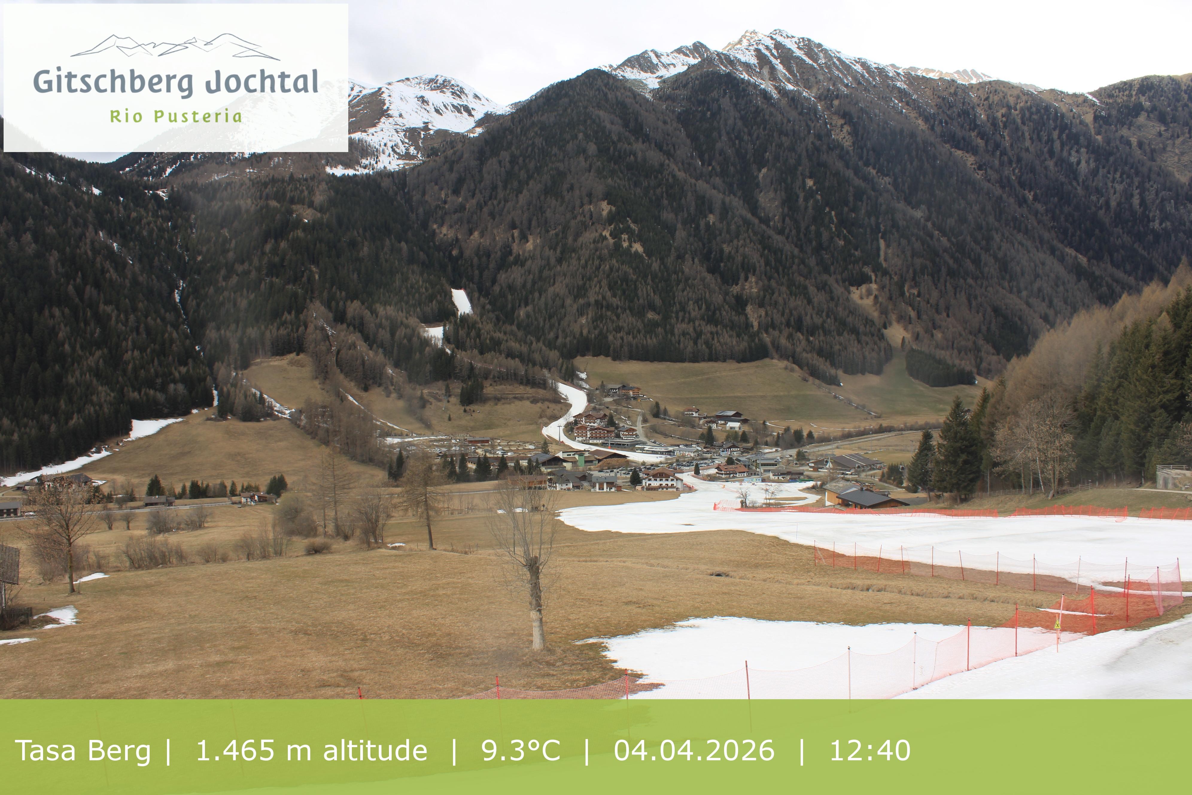 Archived image Webcam: View at Gitschberg Mountain