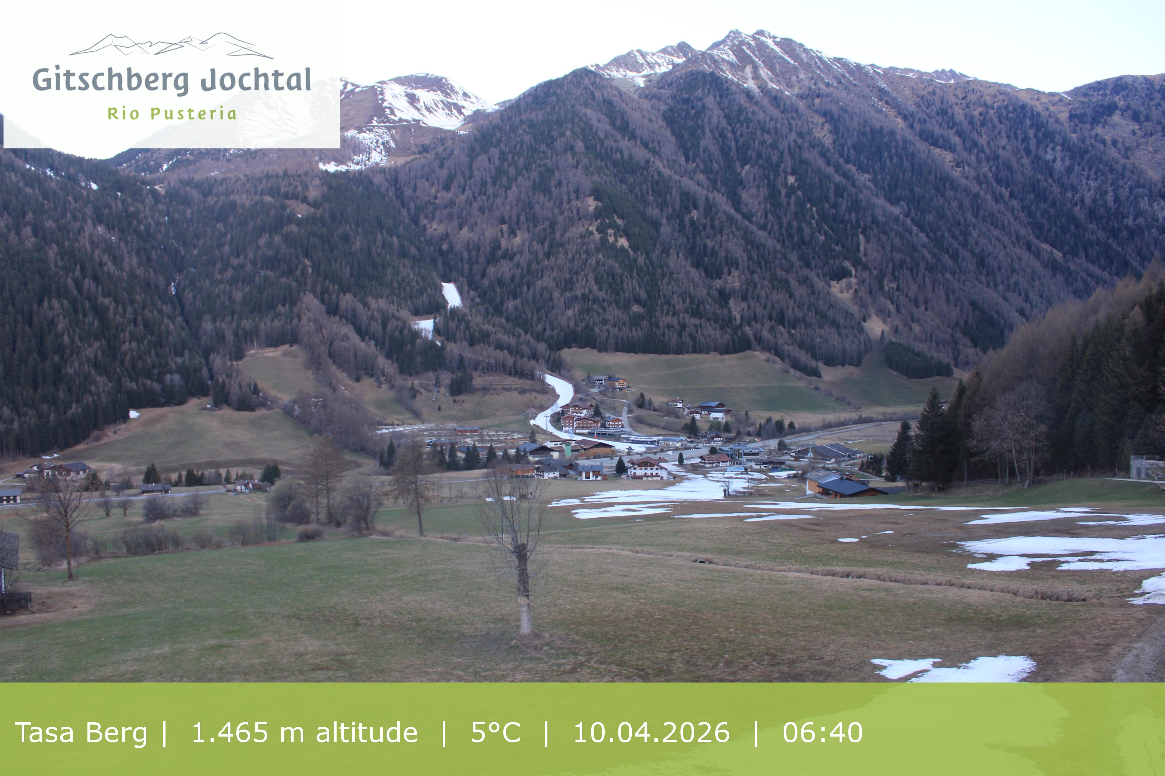 Archived image Webcam: View at Gitschberg Mountain