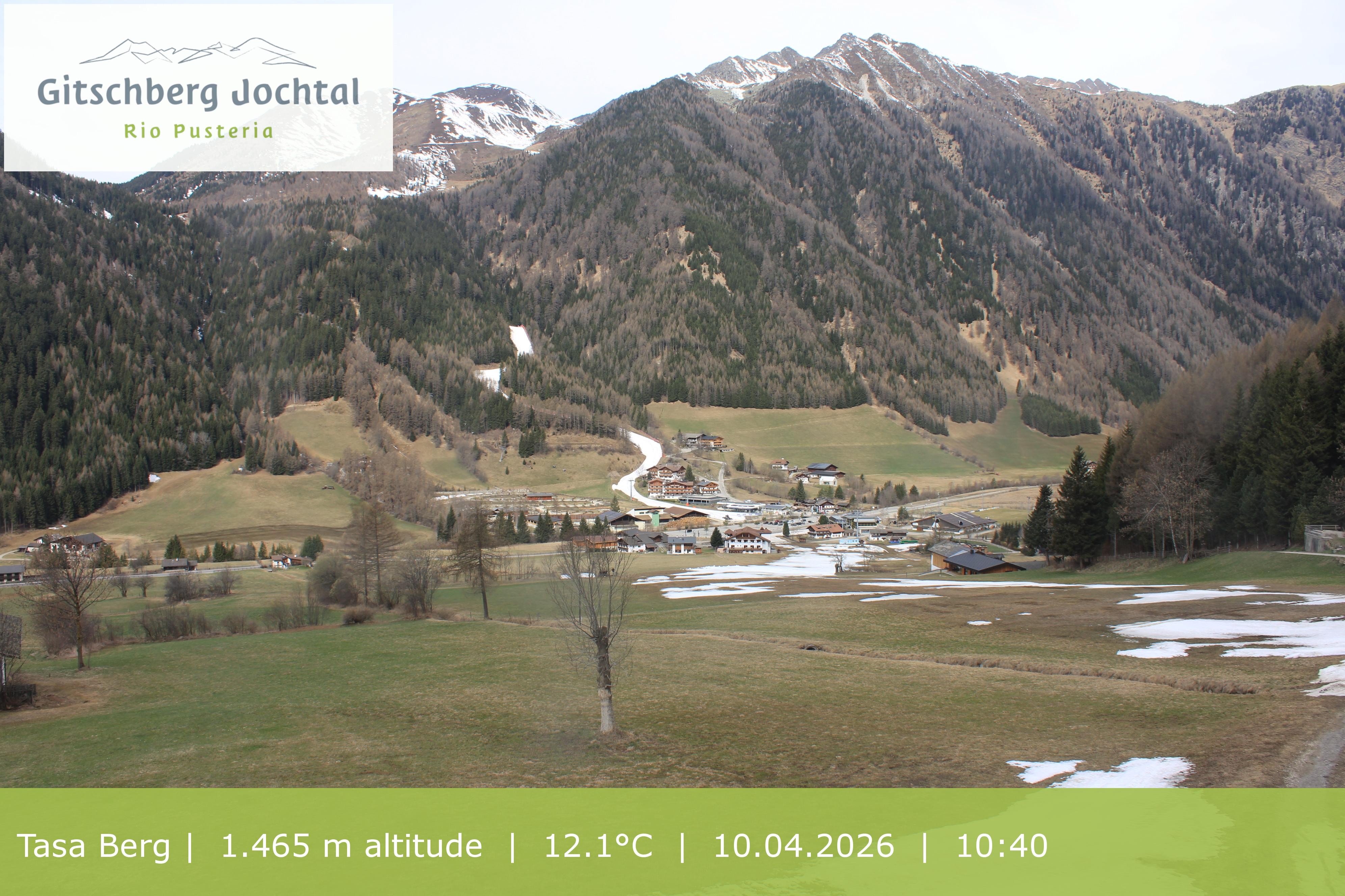 Archived image Webcam: View at Gitschberg Mountain