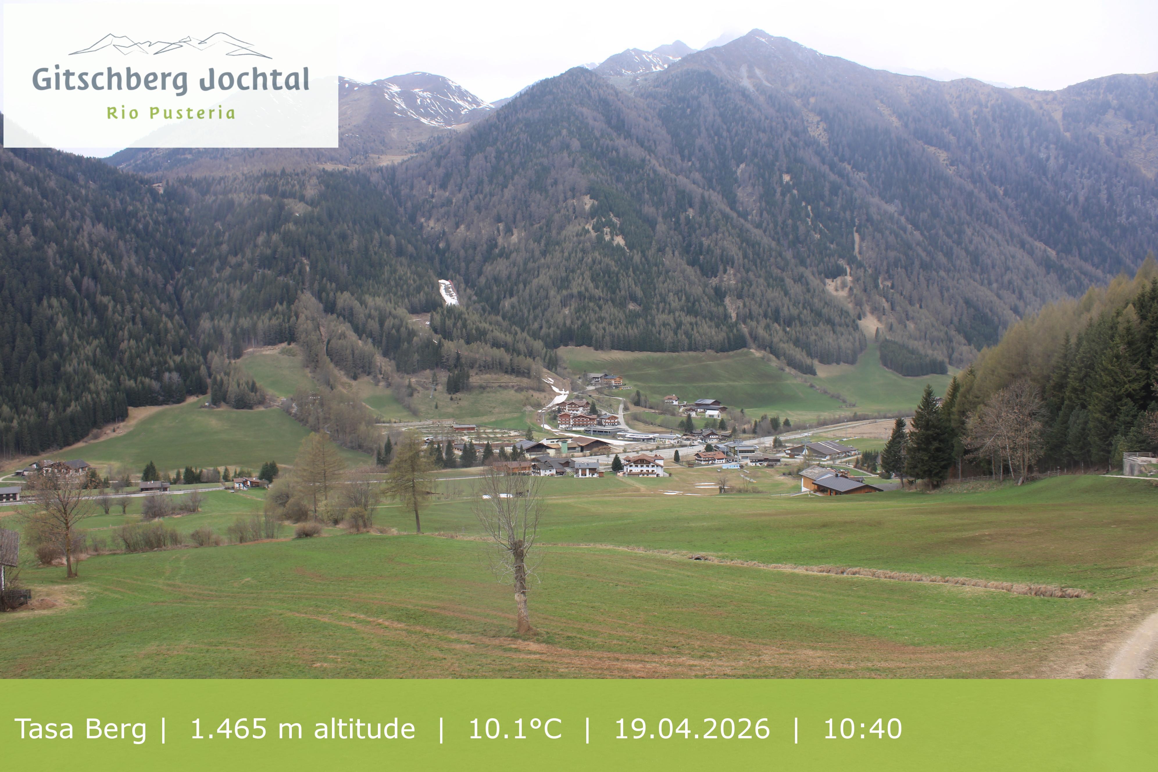 Archived image Webcam: View at Gitschberg Mountain