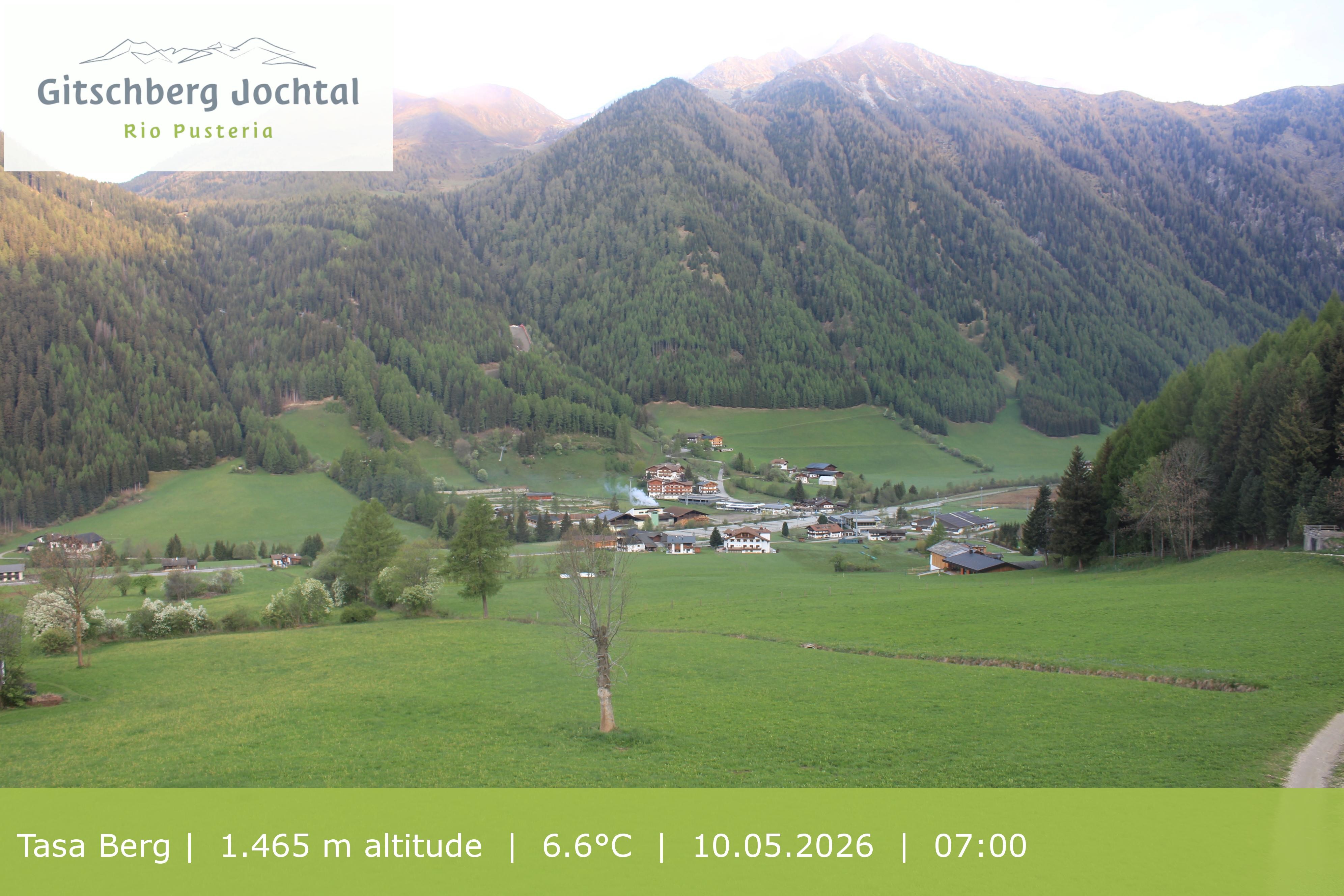 Archived image Webcam: View at Gitschberg Mountain