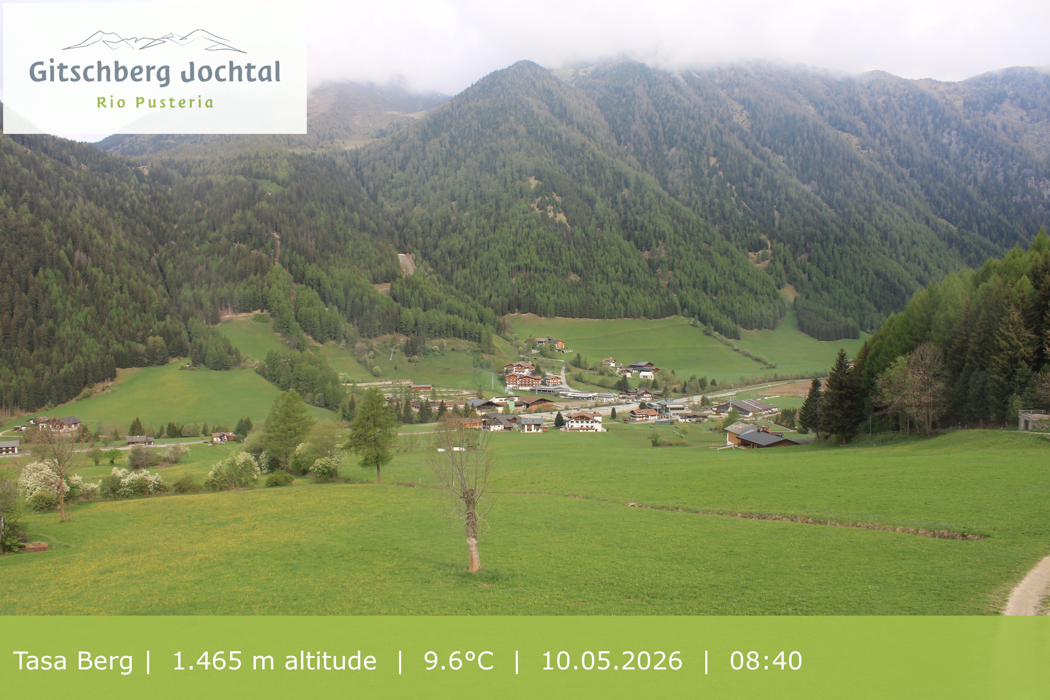 Archived image Webcam: View at Gitschberg Mountain
