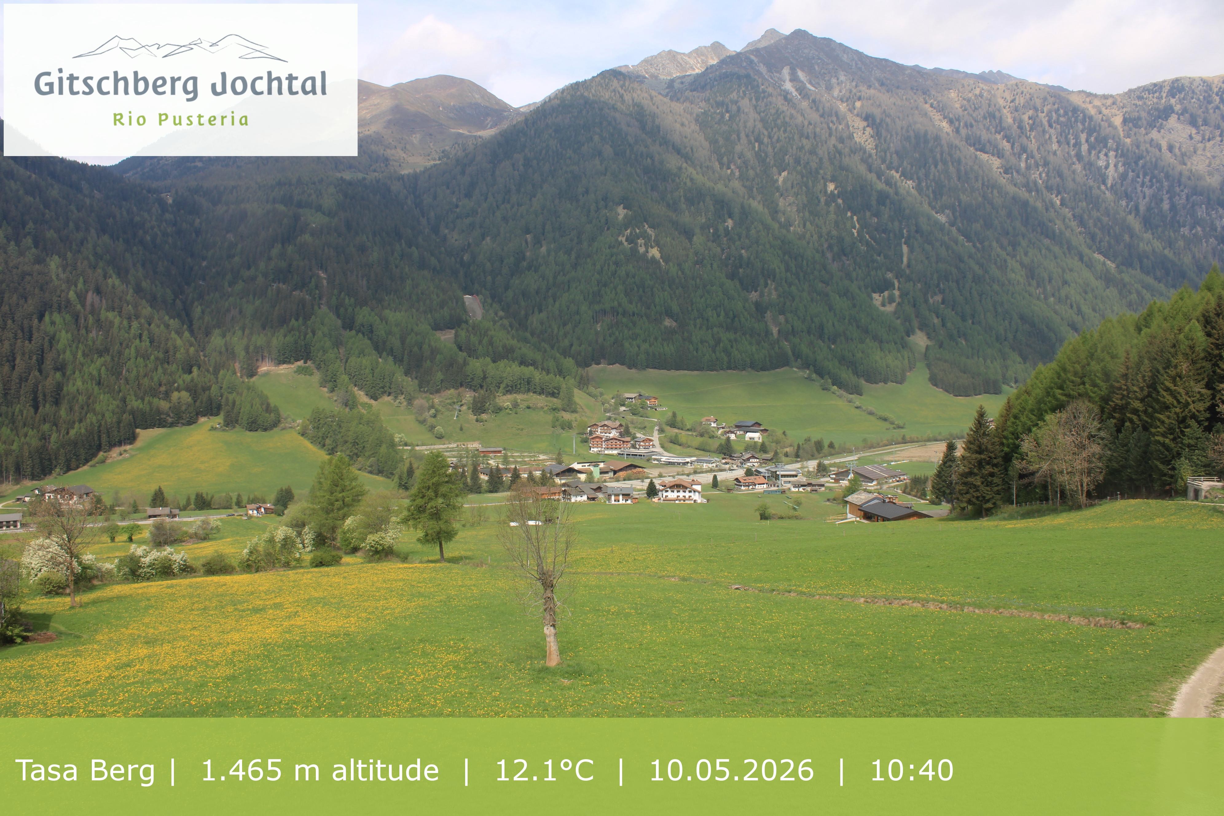 Archived image Webcam: View at Gitschberg Mountain