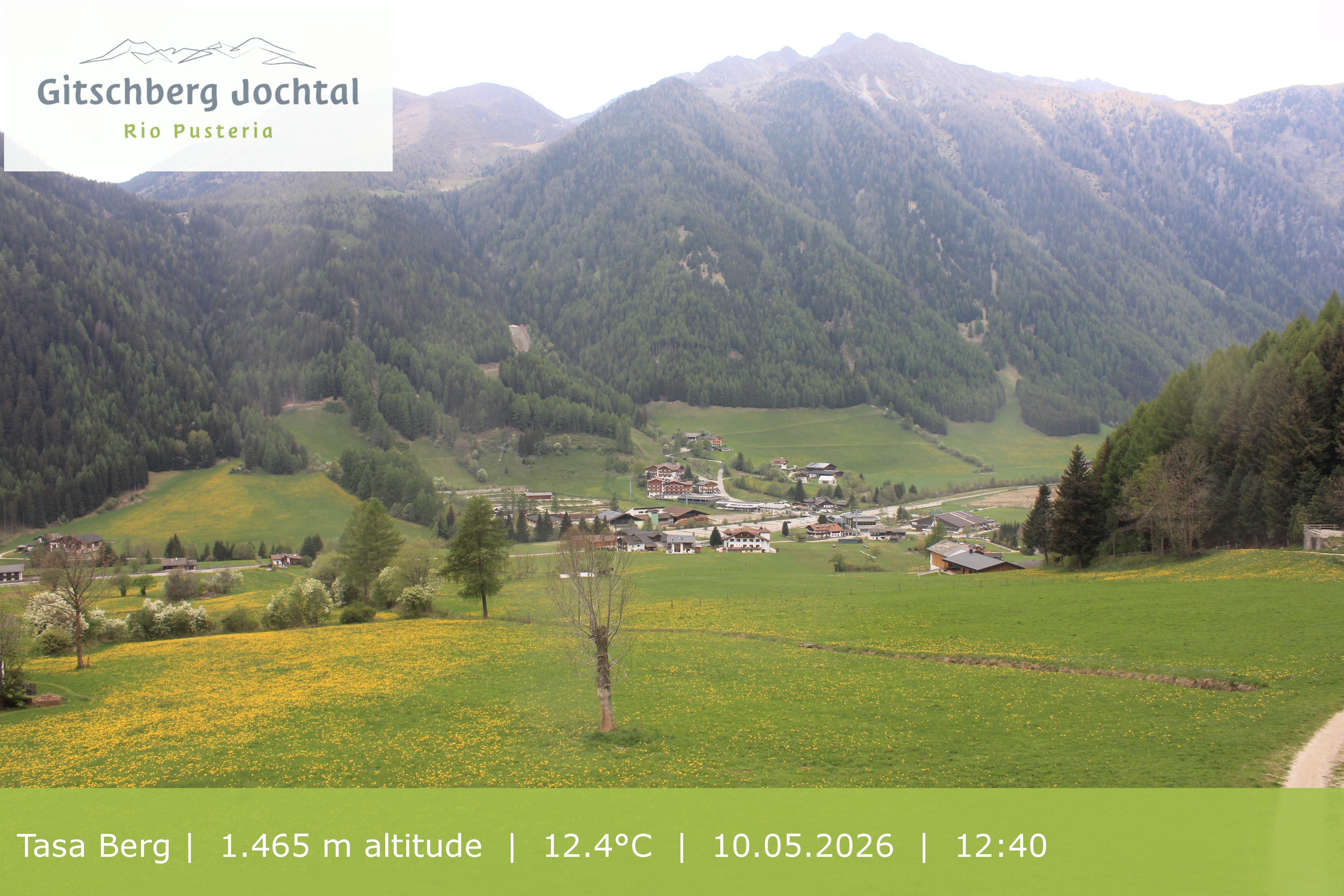 Archived image Webcam: View at Gitschberg Mountain