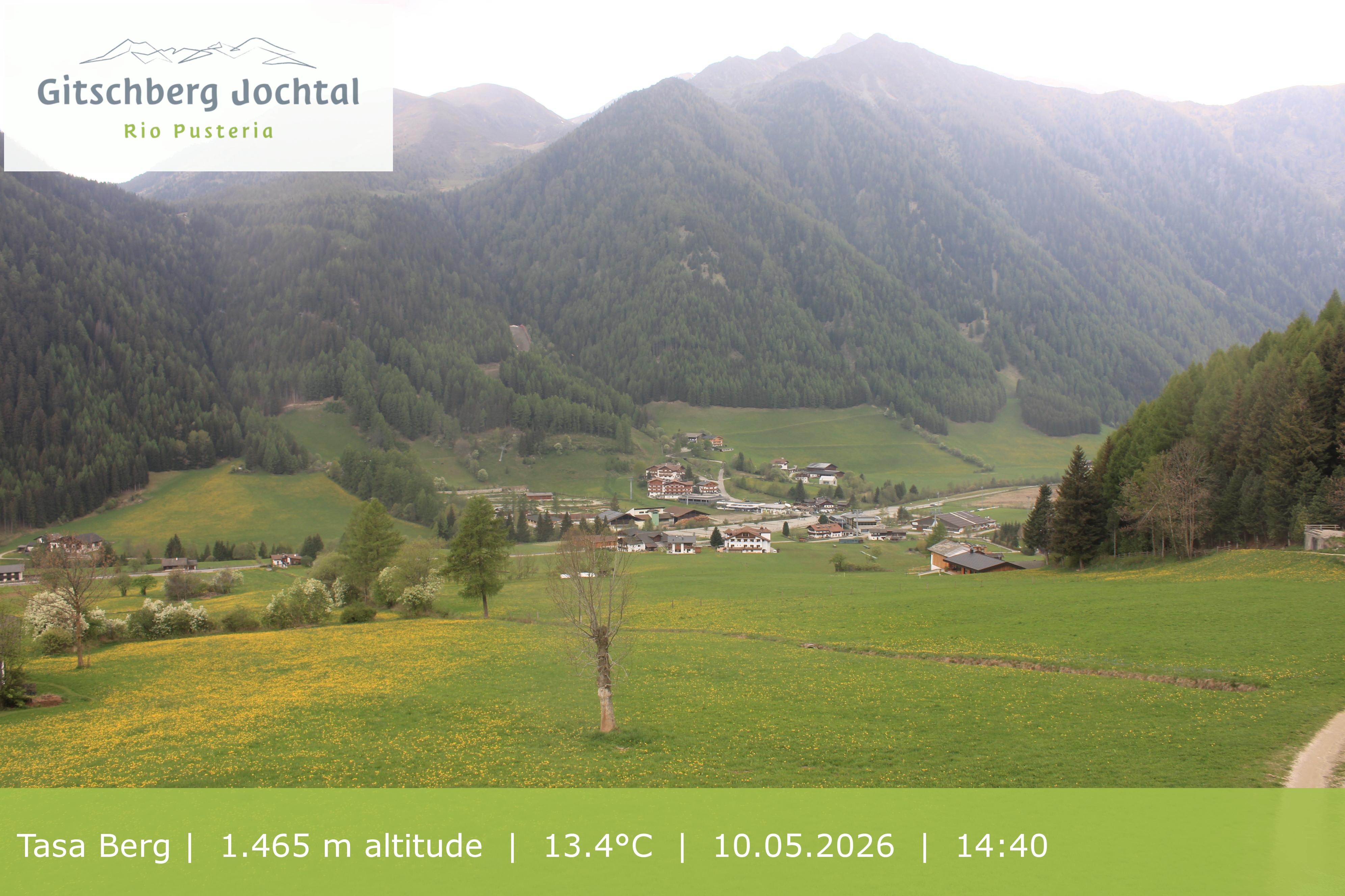 Archived image Webcam: View at Gitschberg Mountain