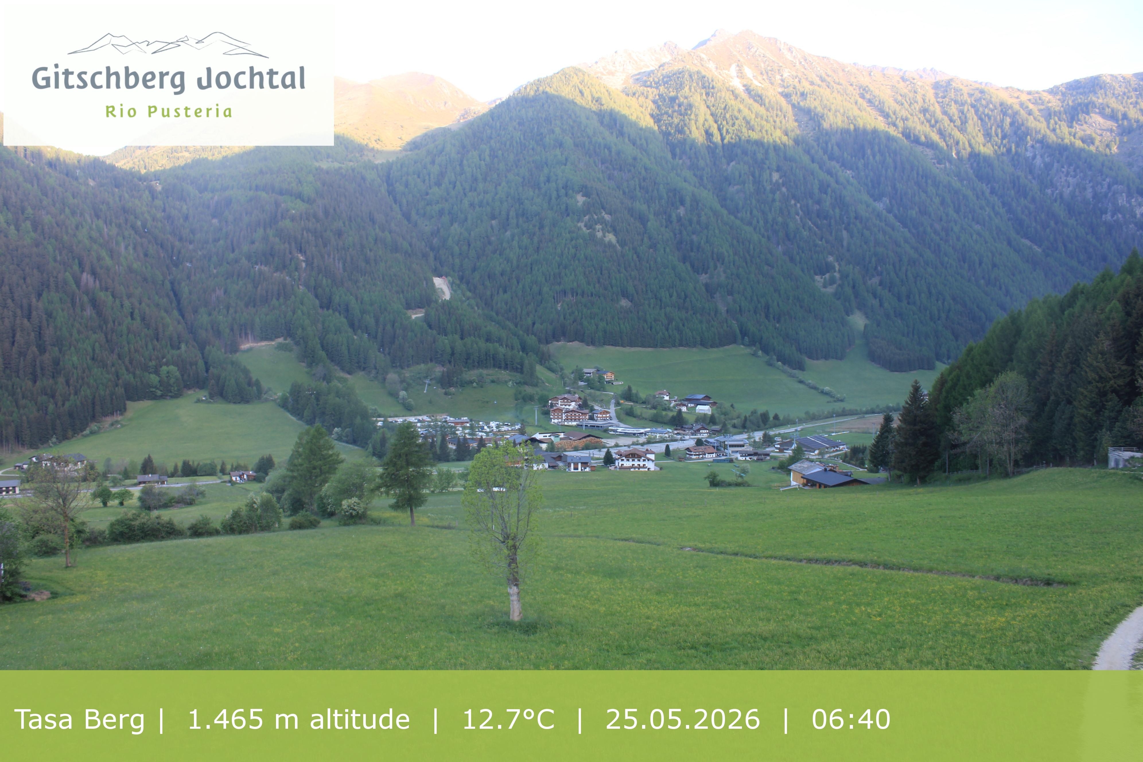 Archived image Webcam: View at Gitschberg Mountain