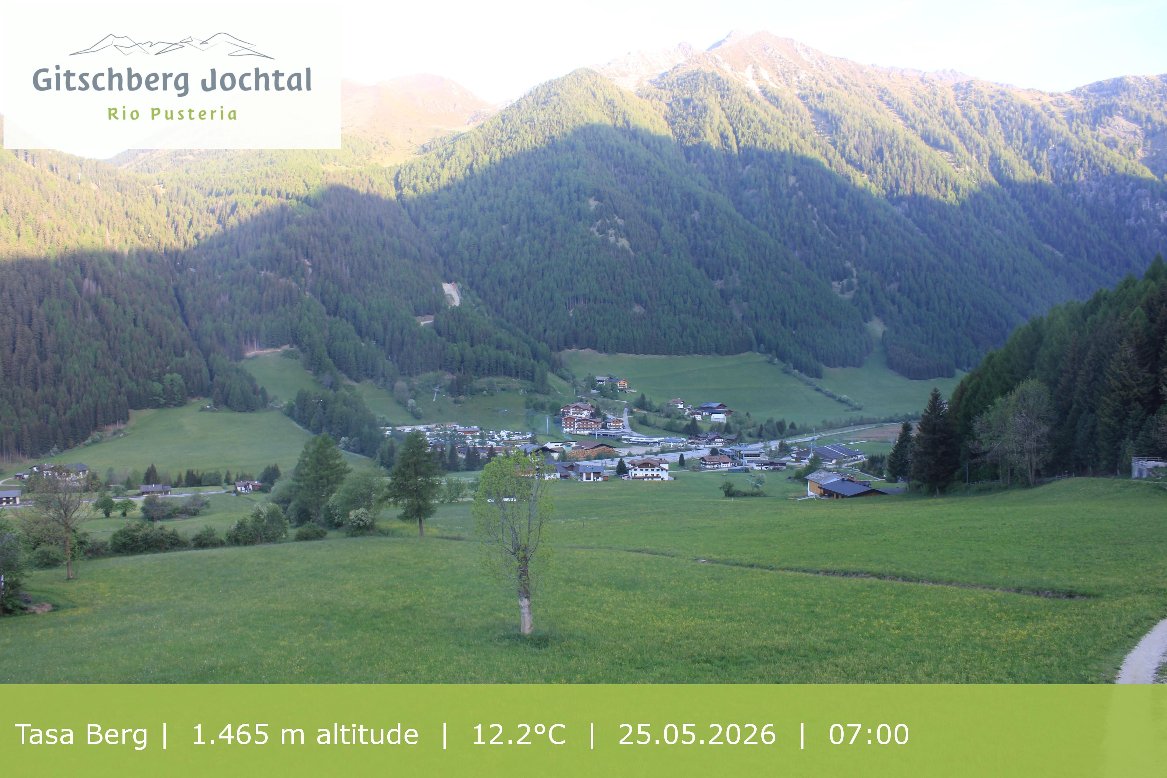 Archived image Webcam: View at Gitschberg Mountain