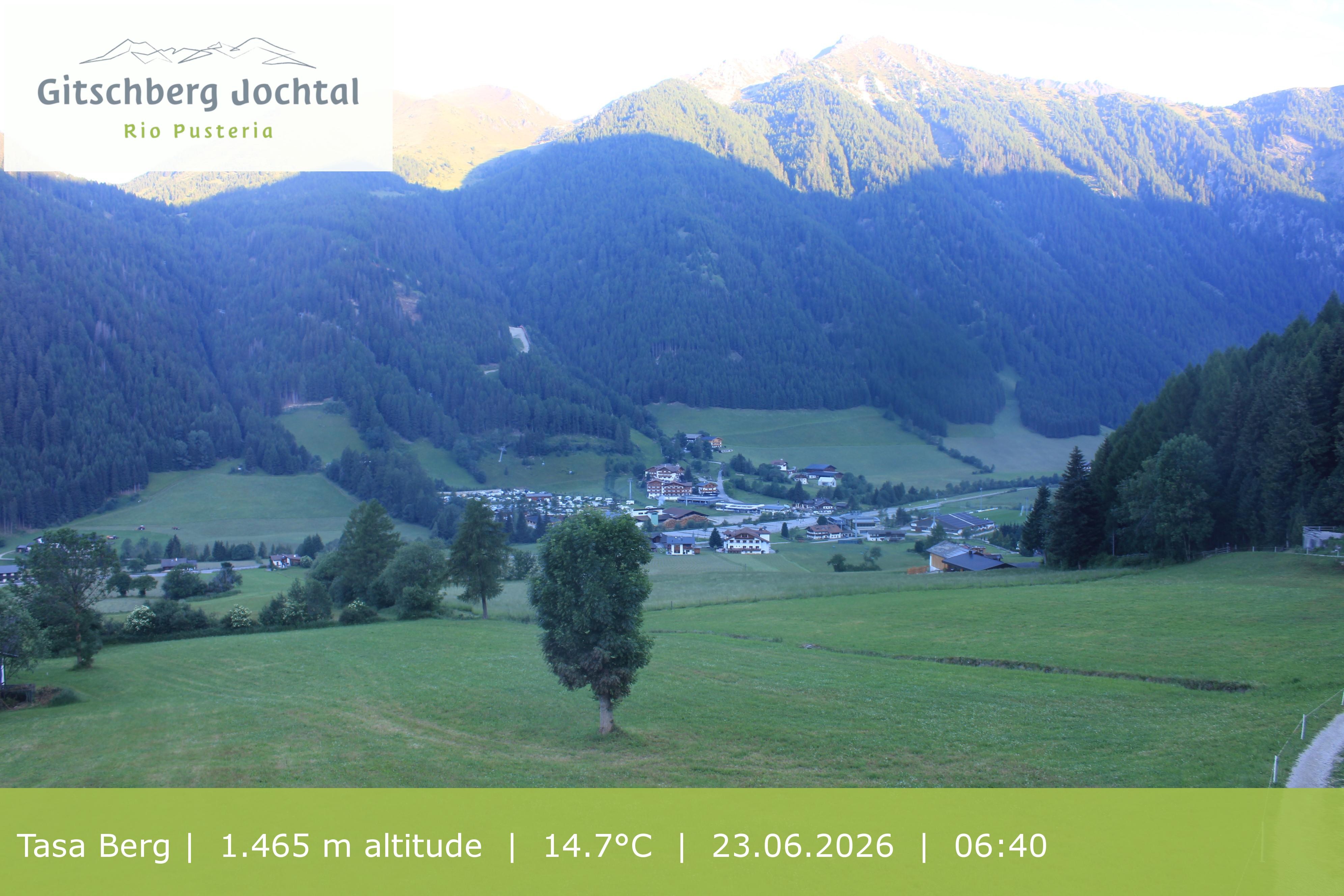 Archived image Webcam: View at Gitschberg Mountain