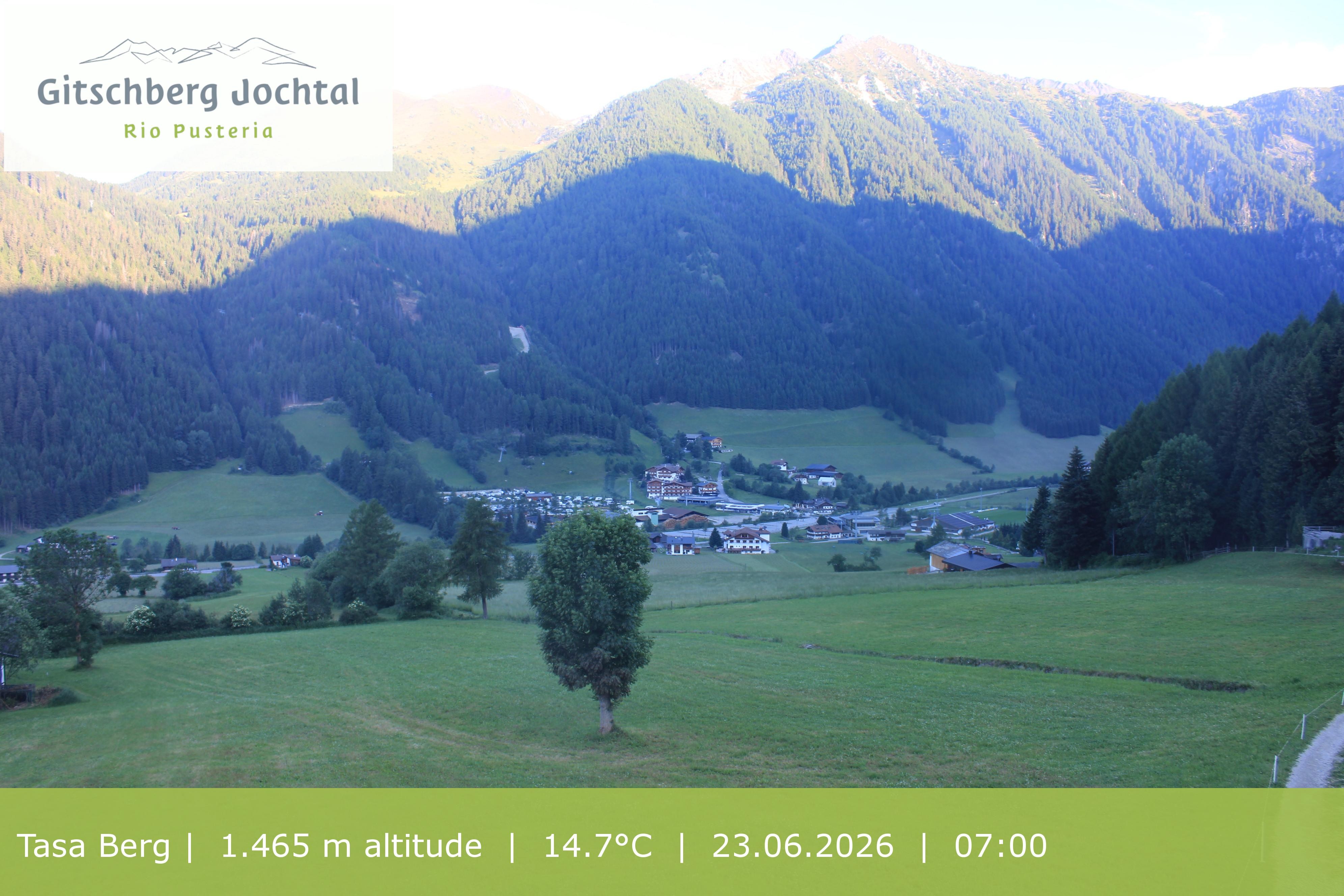 Archived image Webcam: View at Gitschberg Mountain