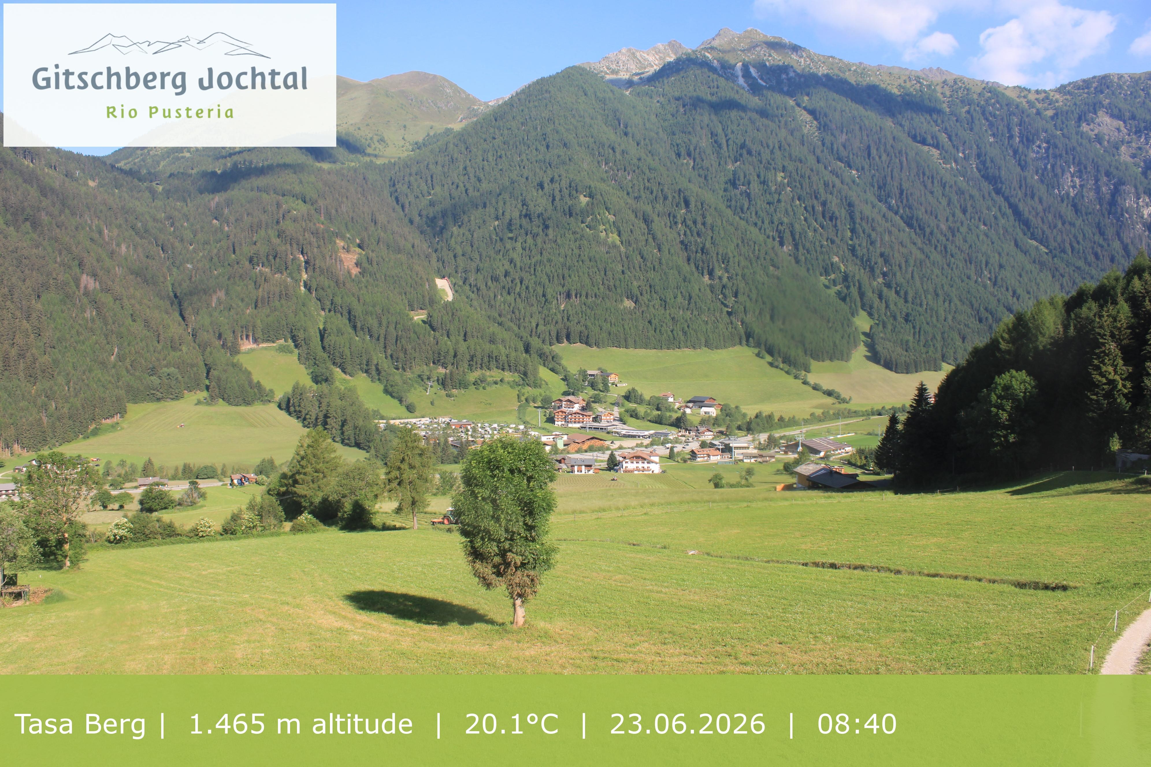 Archived image Webcam: View at Gitschberg Mountain