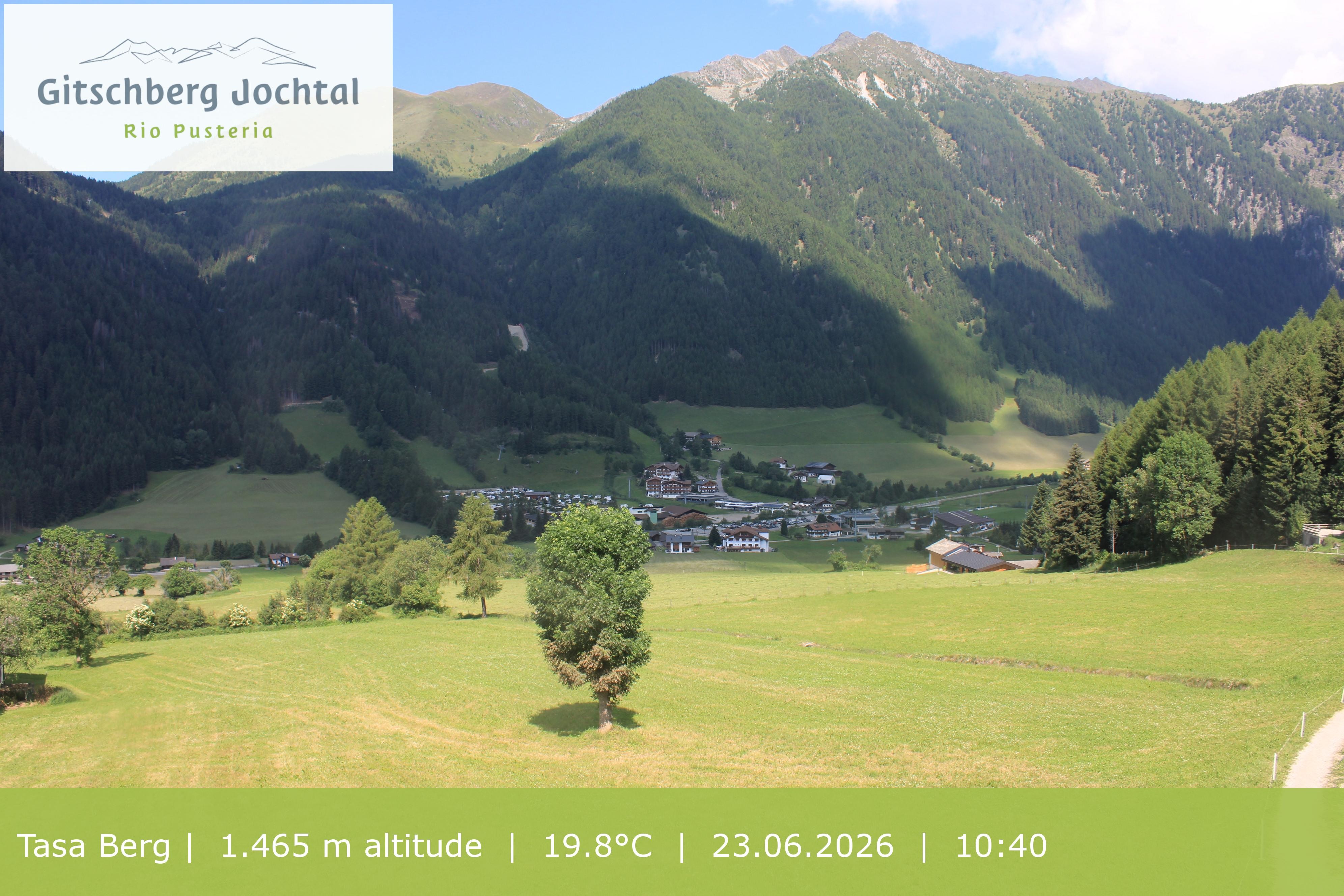 Archived image Webcam: View at Gitschberg Mountain