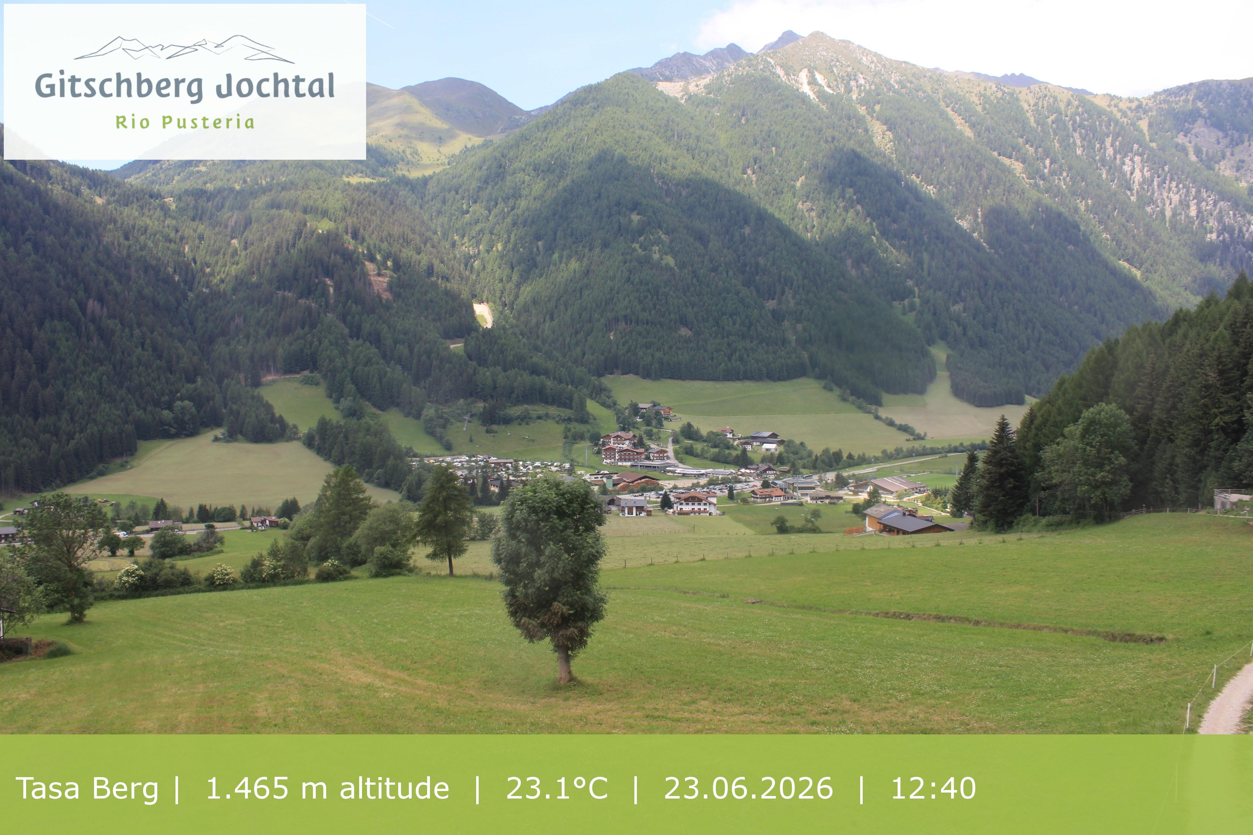 Archived image Webcam: View at Gitschberg Mountain