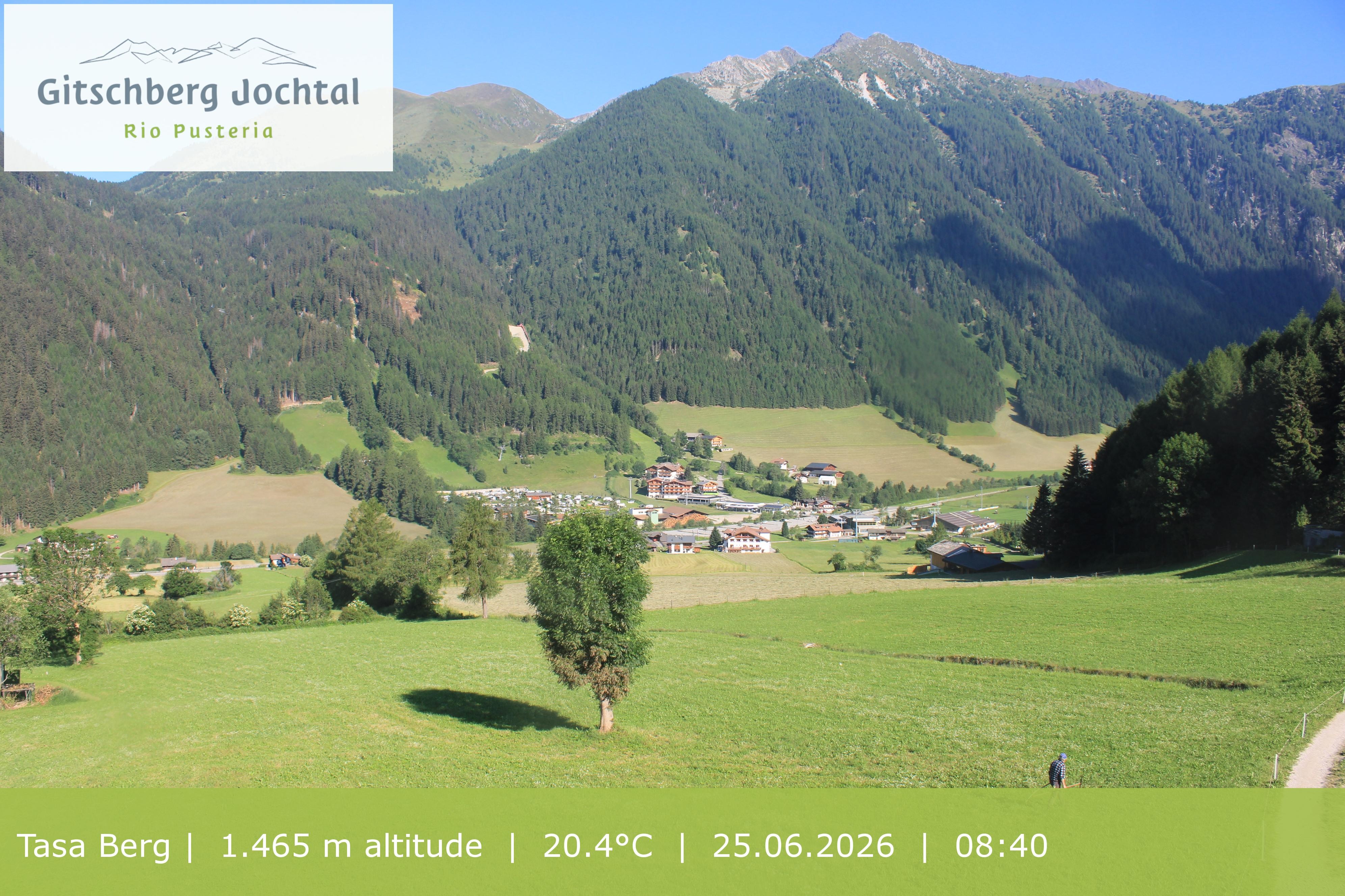 Archiv Foto Webcam: Blick auf den Gitschberg