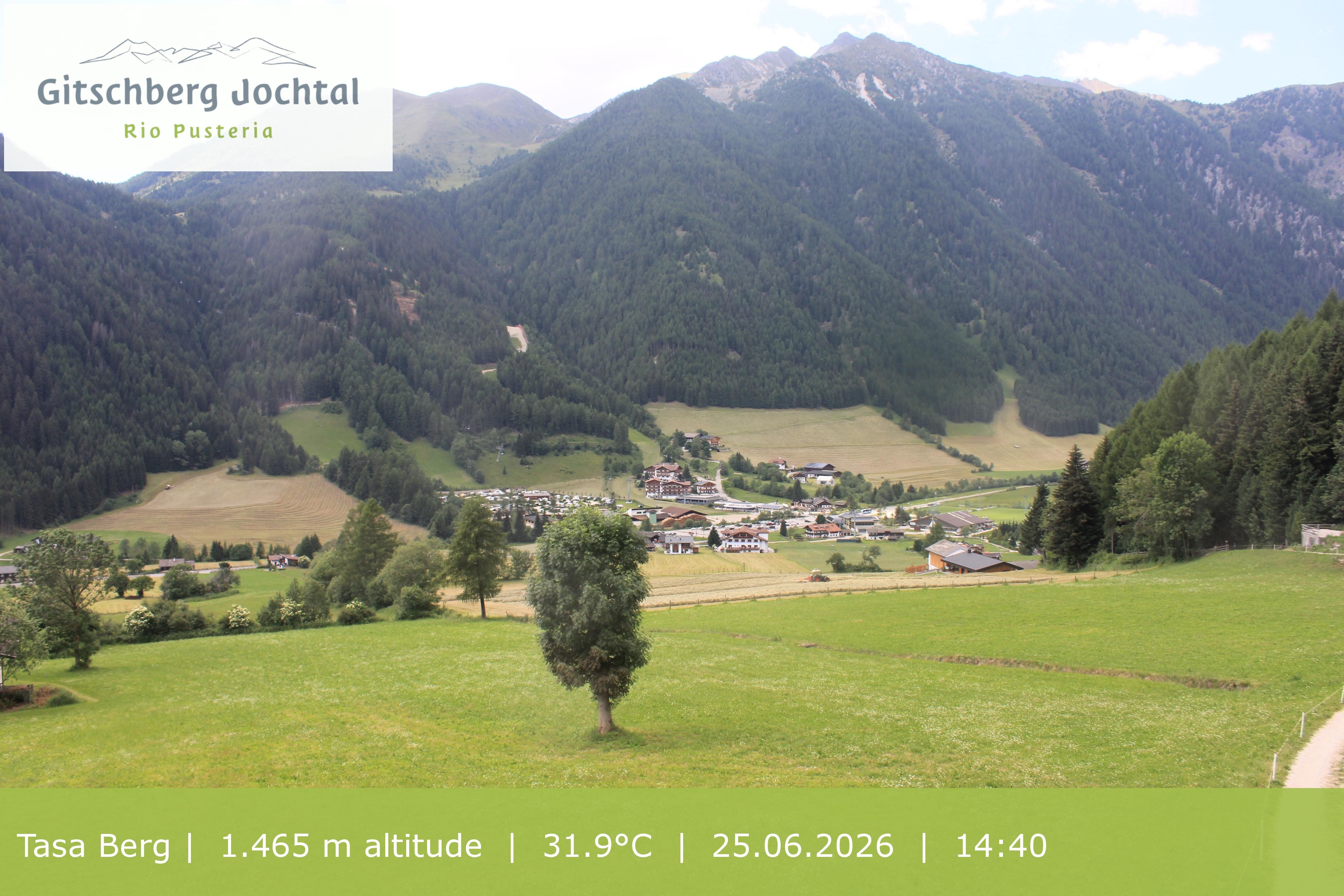 Archiv Foto Webcam: Blick auf den Gitschberg