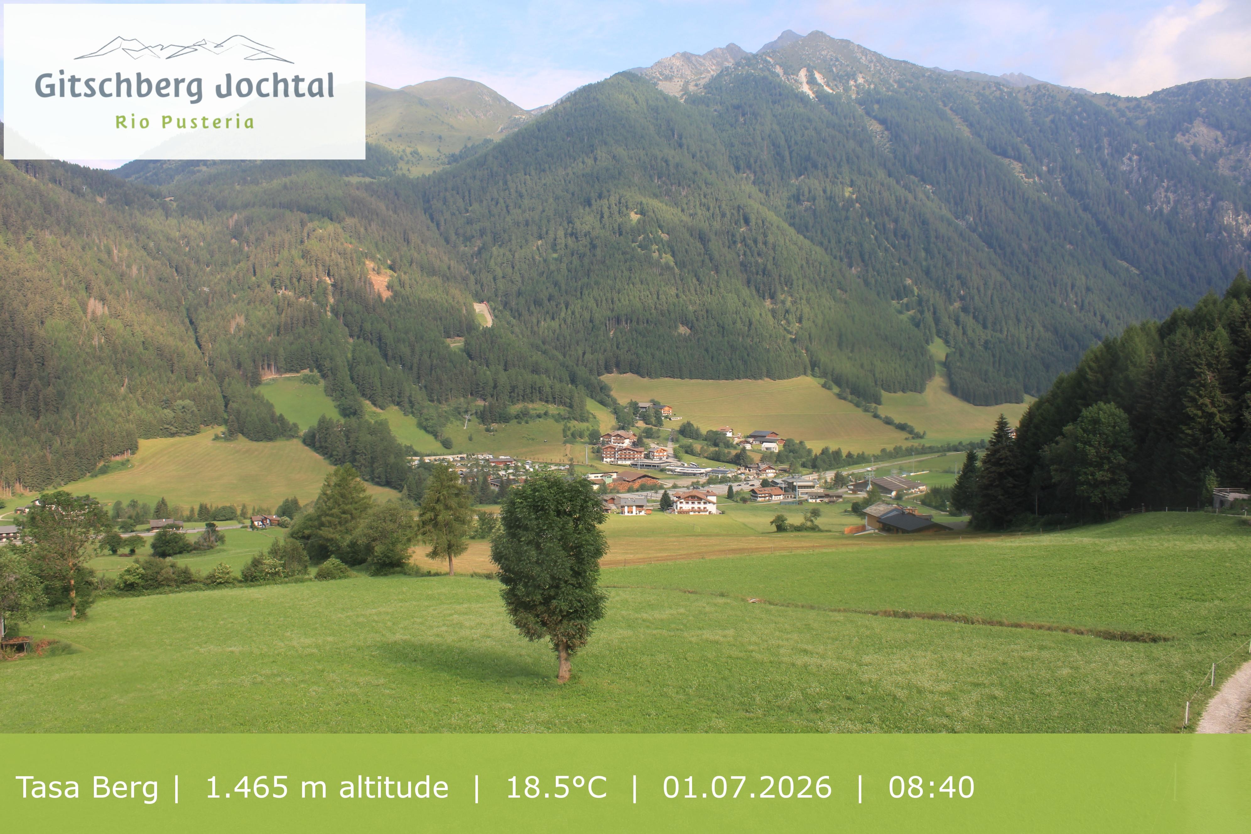 Archived image Webcam: View at Gitschberg Mountain