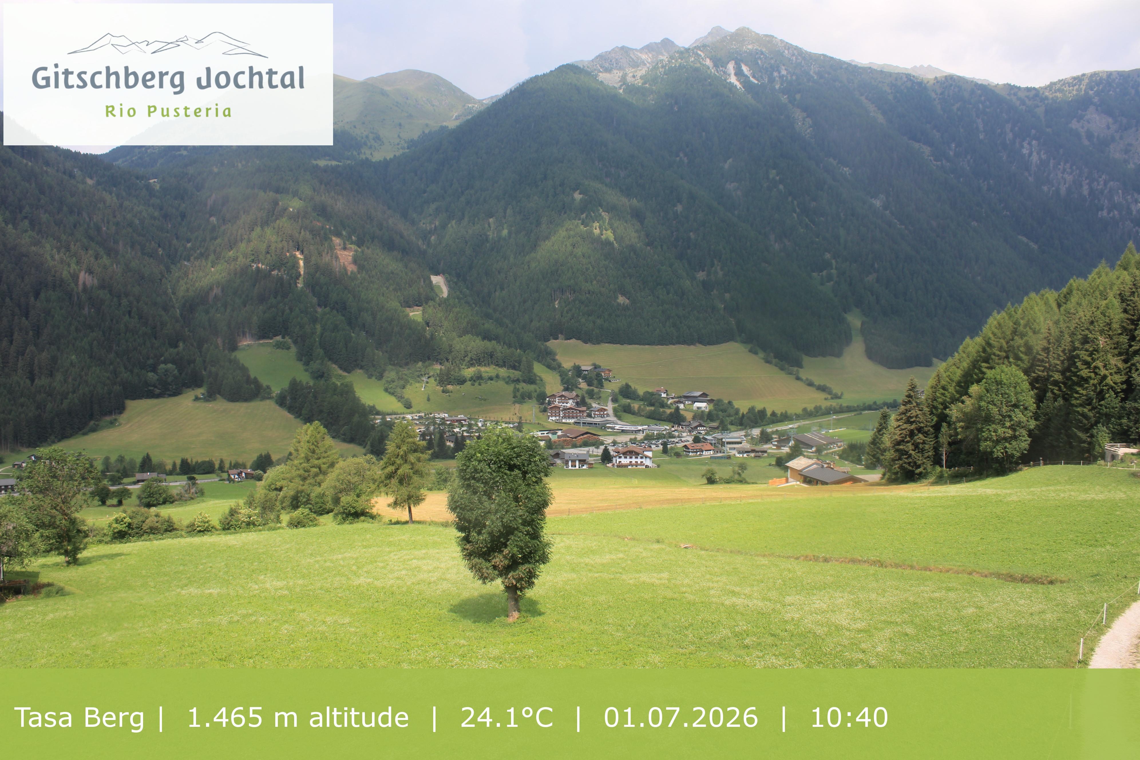 Archived image Webcam: View at Gitschberg Mountain
