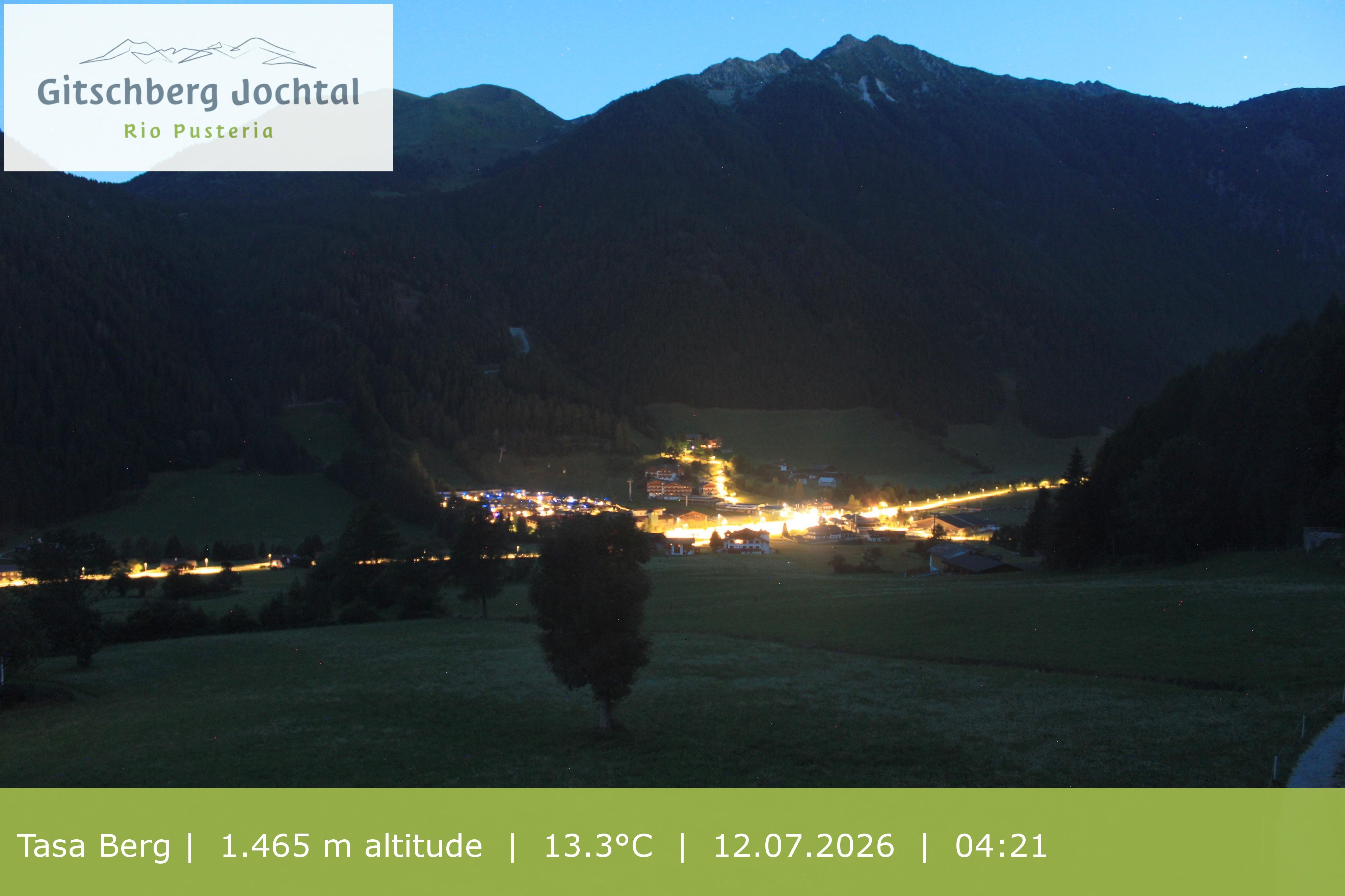 Archived image Webcam: View at Gitschberg Mountain