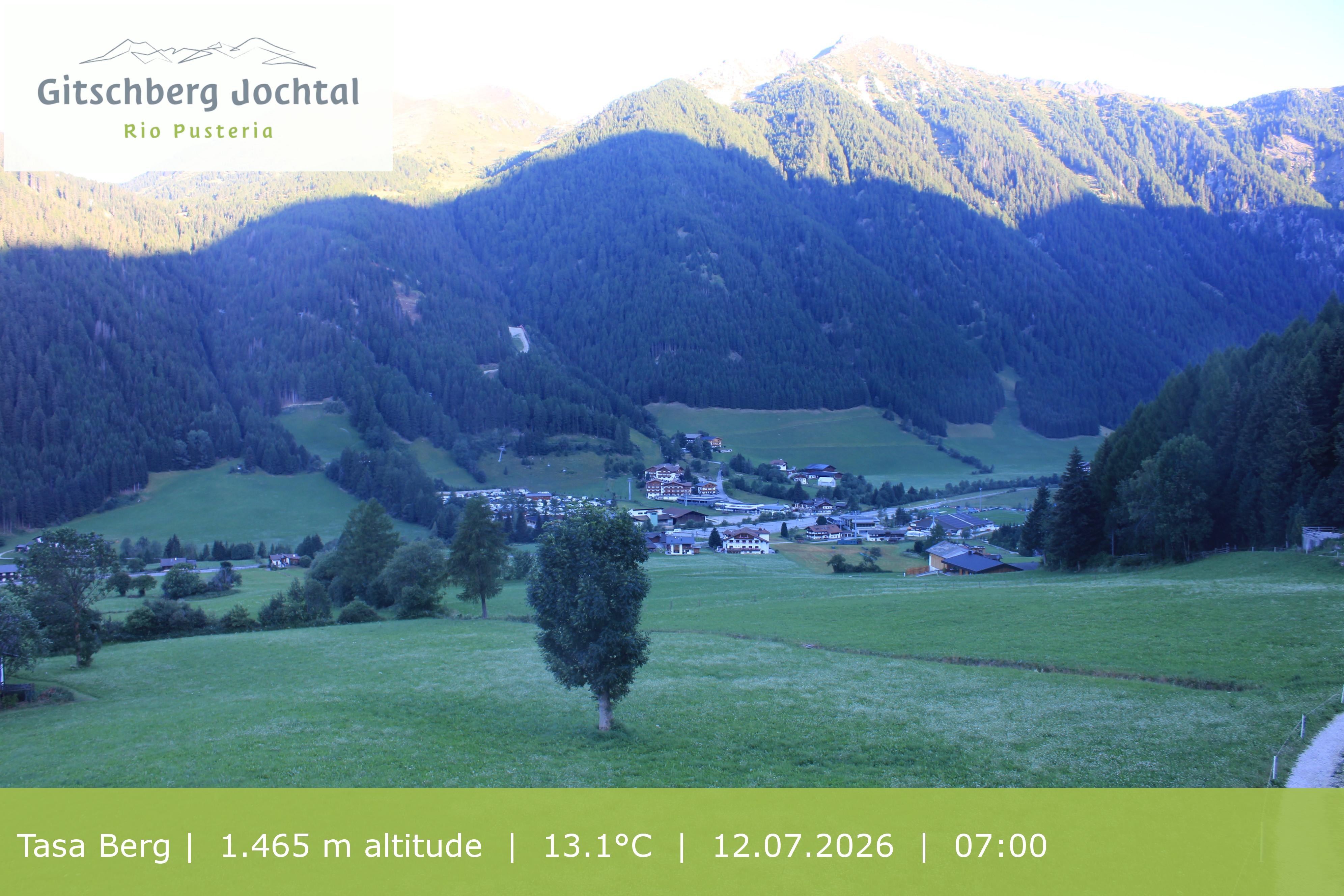 Archived image Webcam: View at Gitschberg Mountain