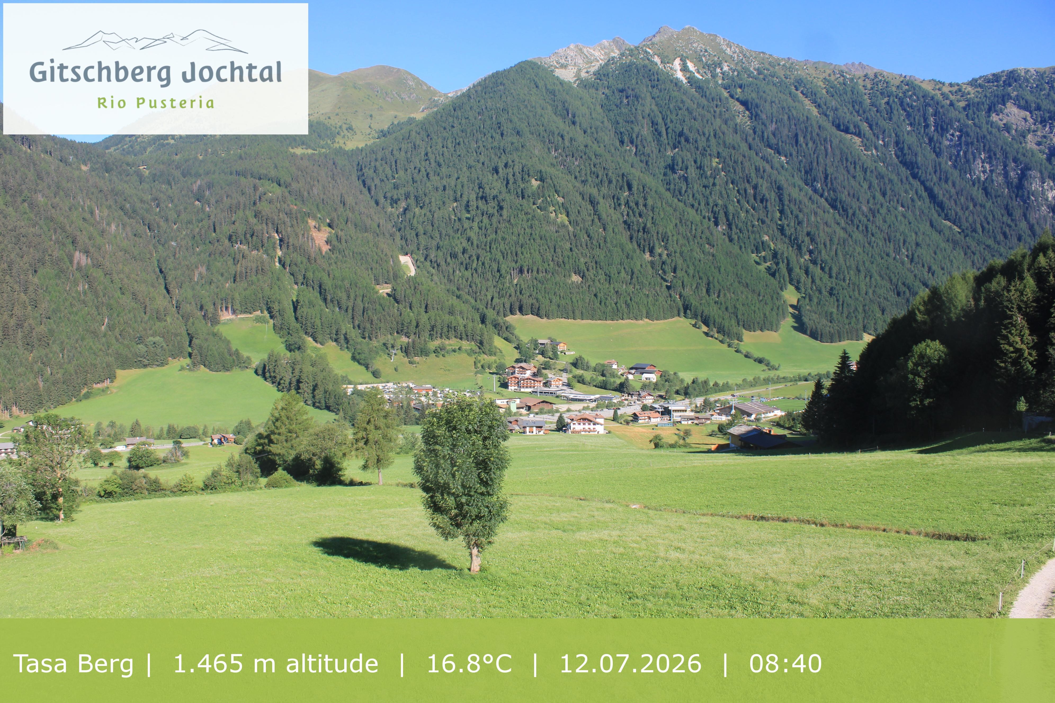 Archived image Webcam: View at Gitschberg Mountain