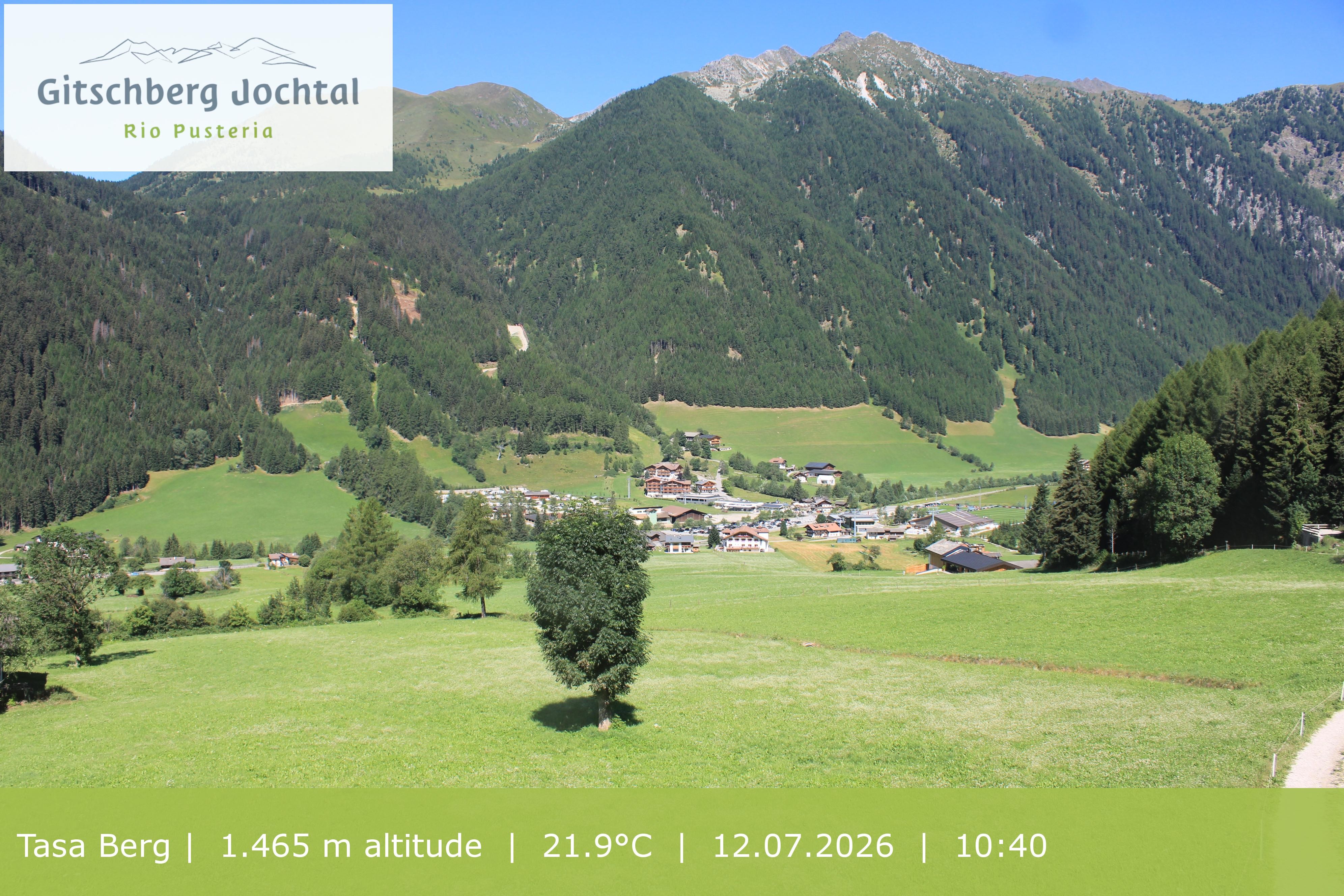 Archived image Webcam: View at Gitschberg Mountain
