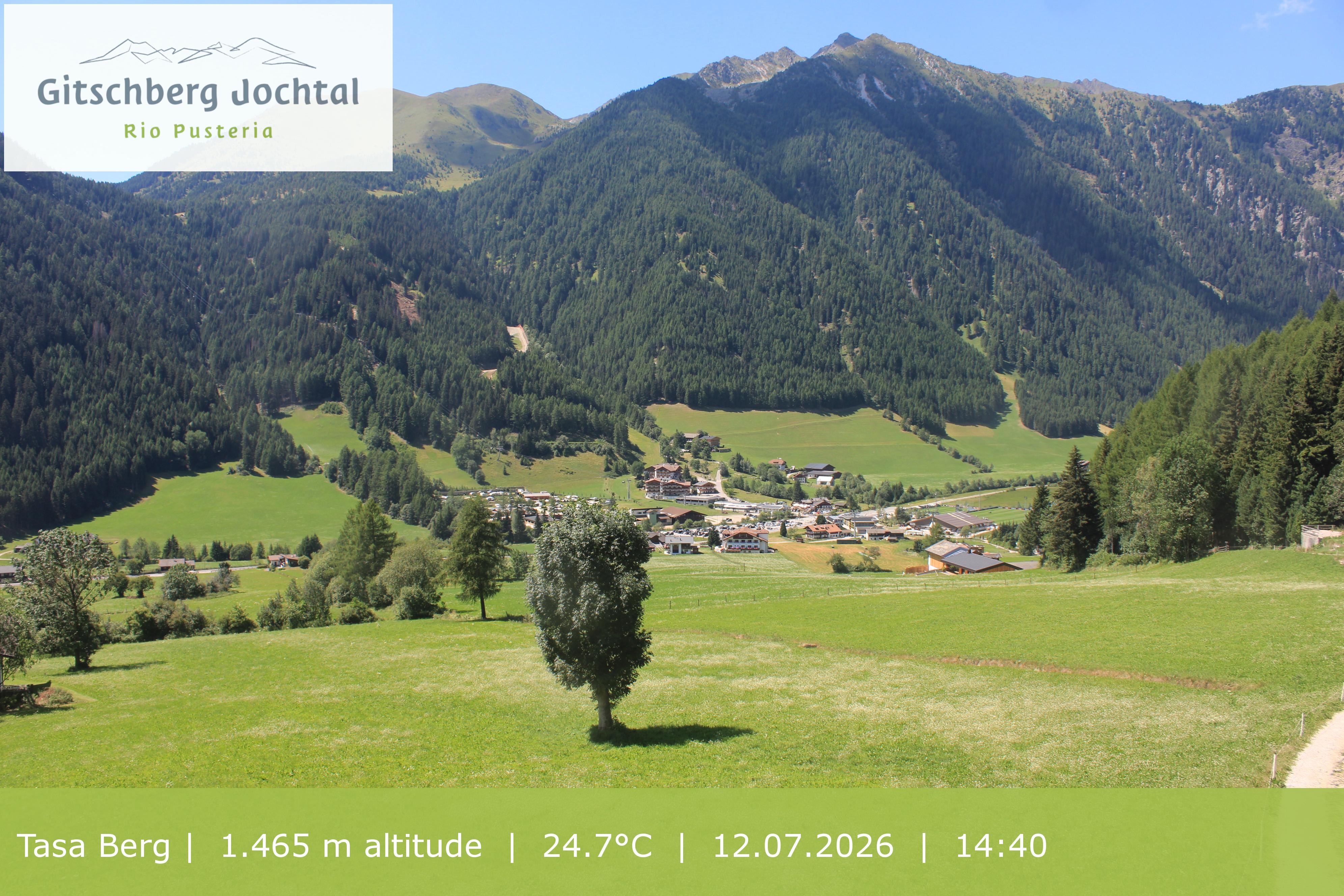 Archived image Webcam: View at Gitschberg Mountain