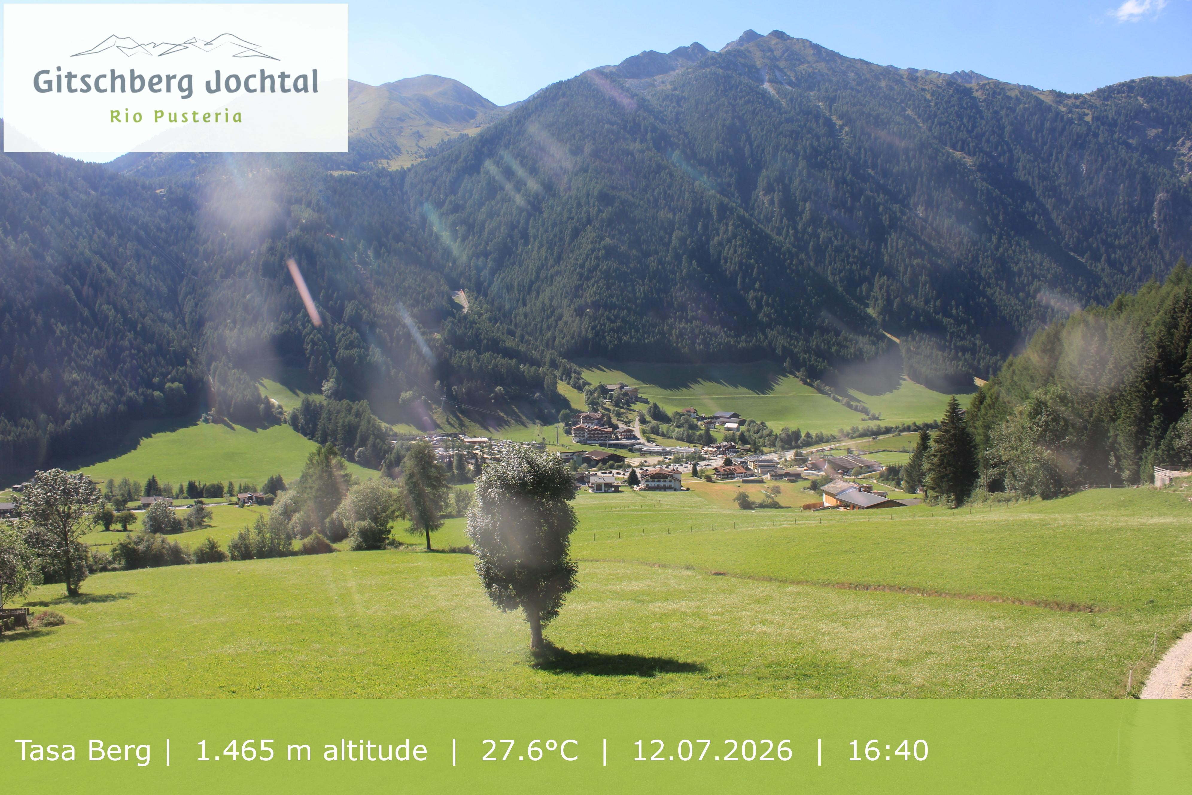 Archived image Webcam: View at Gitschberg Mountain
