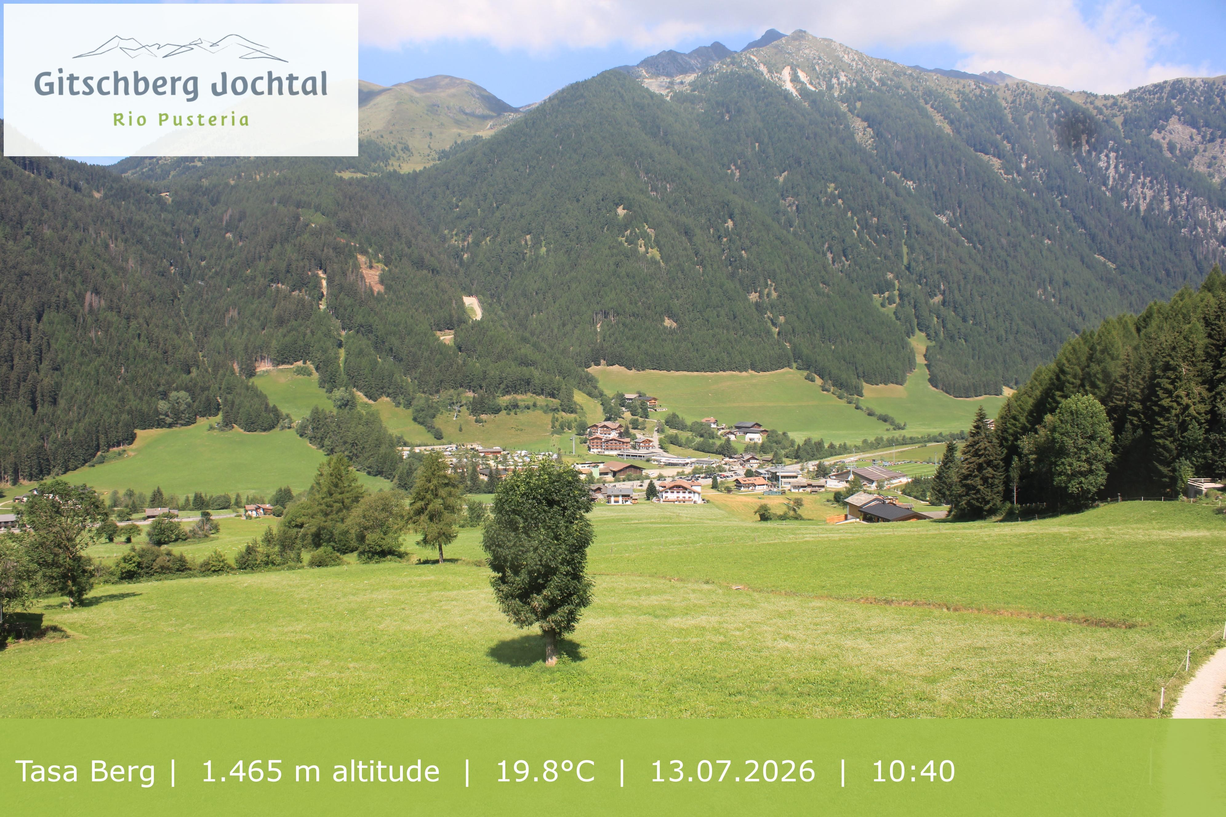 Archived image Webcam: View at Gitschberg Mountain