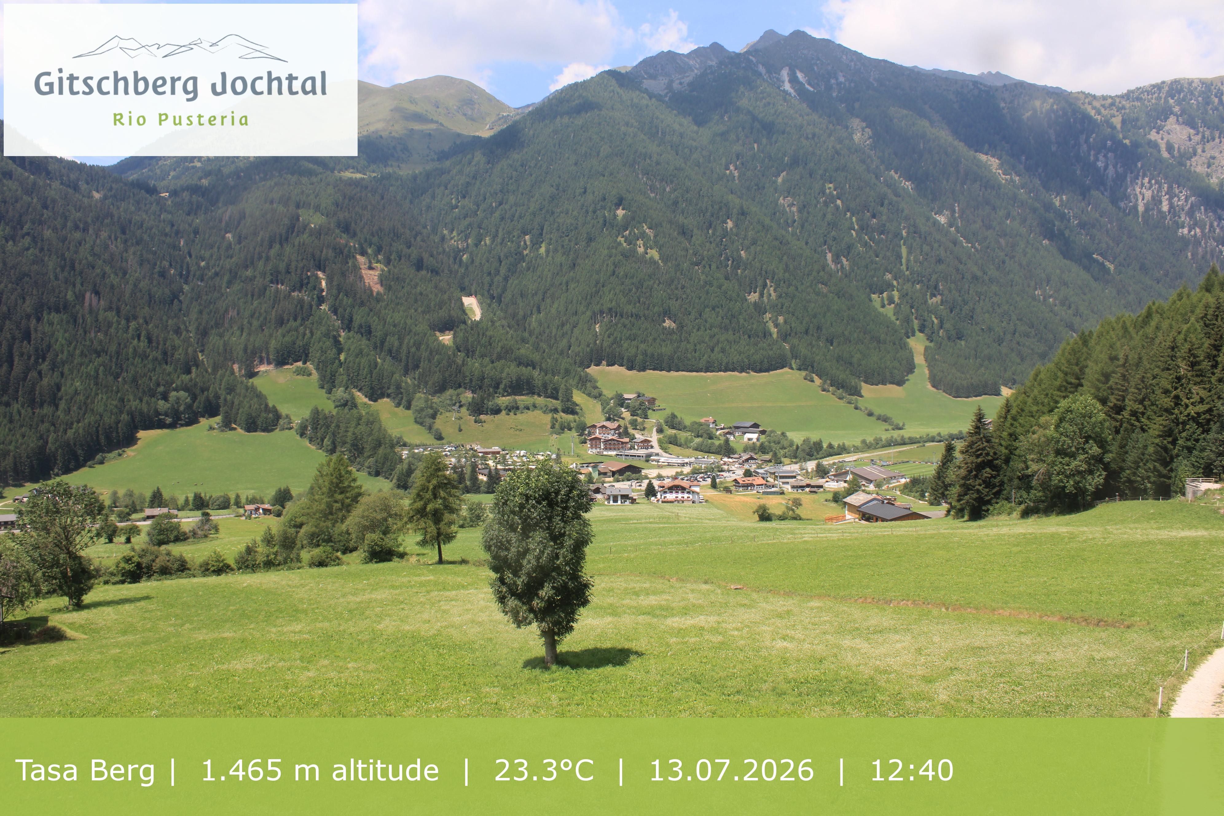 Archived image Webcam: View at Gitschberg Mountain