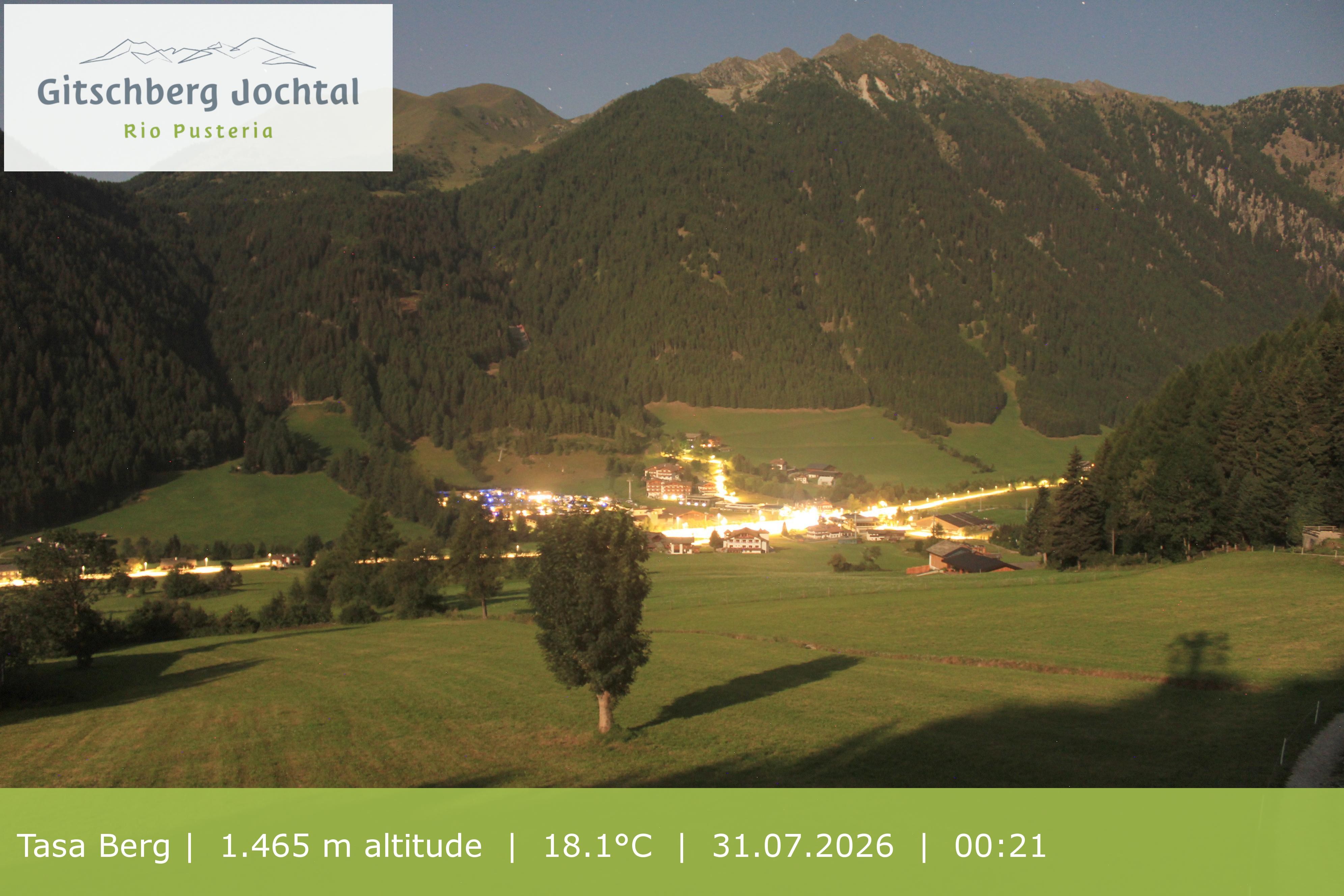 Archived image Webcam: View at Gitschberg Mountain
