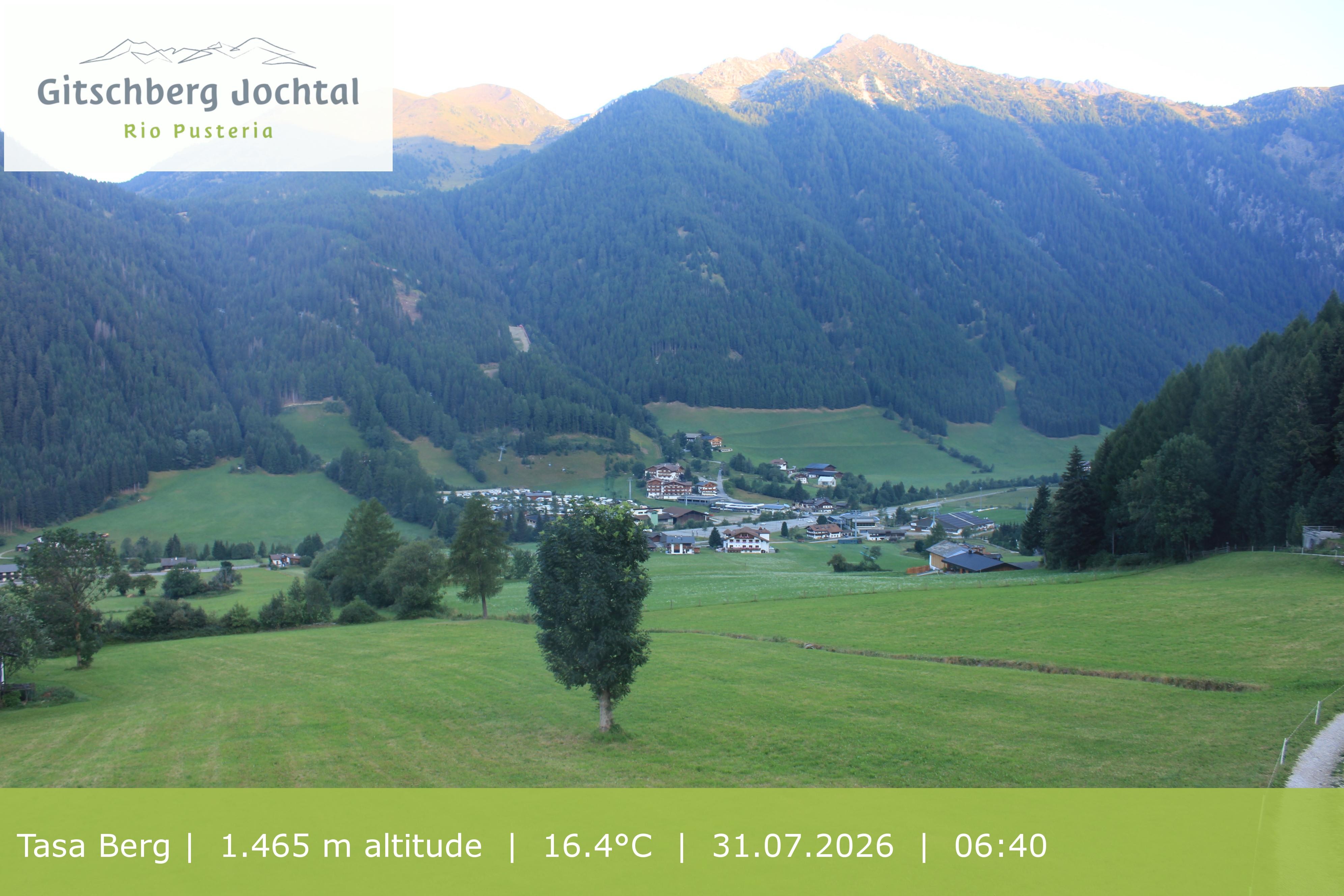 Archived image Webcam: View at Gitschberg Mountain