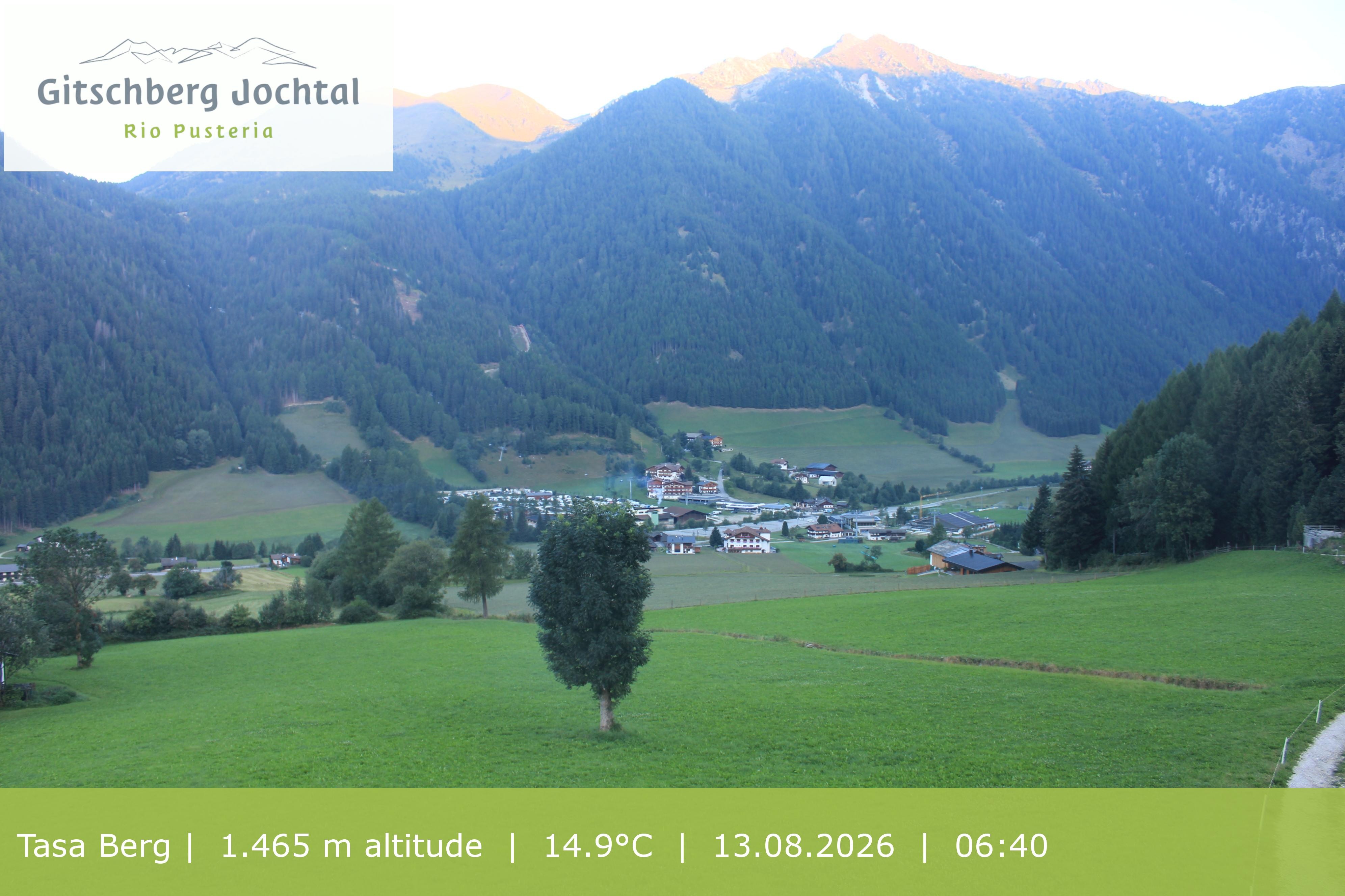 Archived image Webcam: View at Gitschberg Mountain