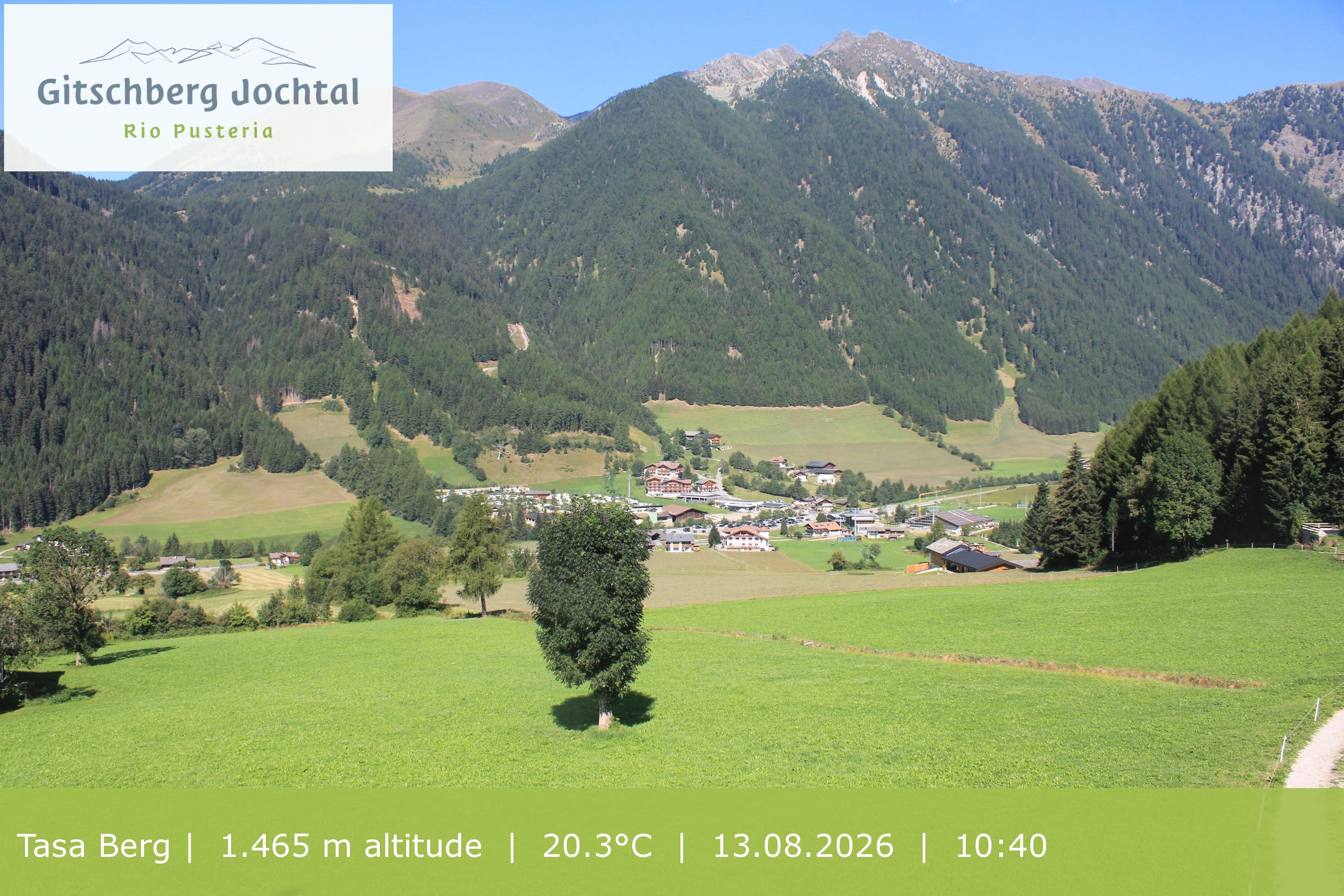 Archived image Webcam: View at Gitschberg Mountain