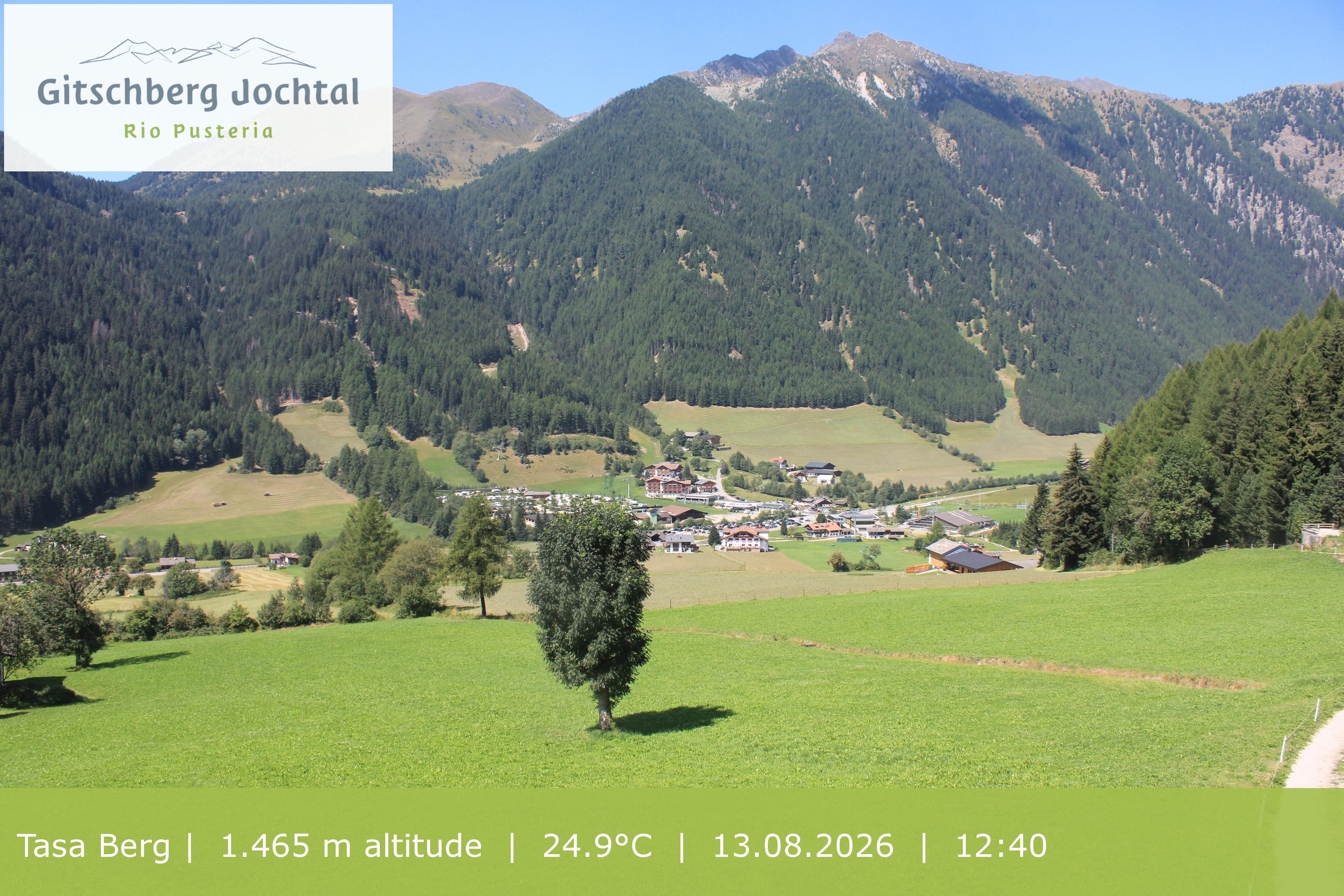 Archived image Webcam: View at Gitschberg Mountain