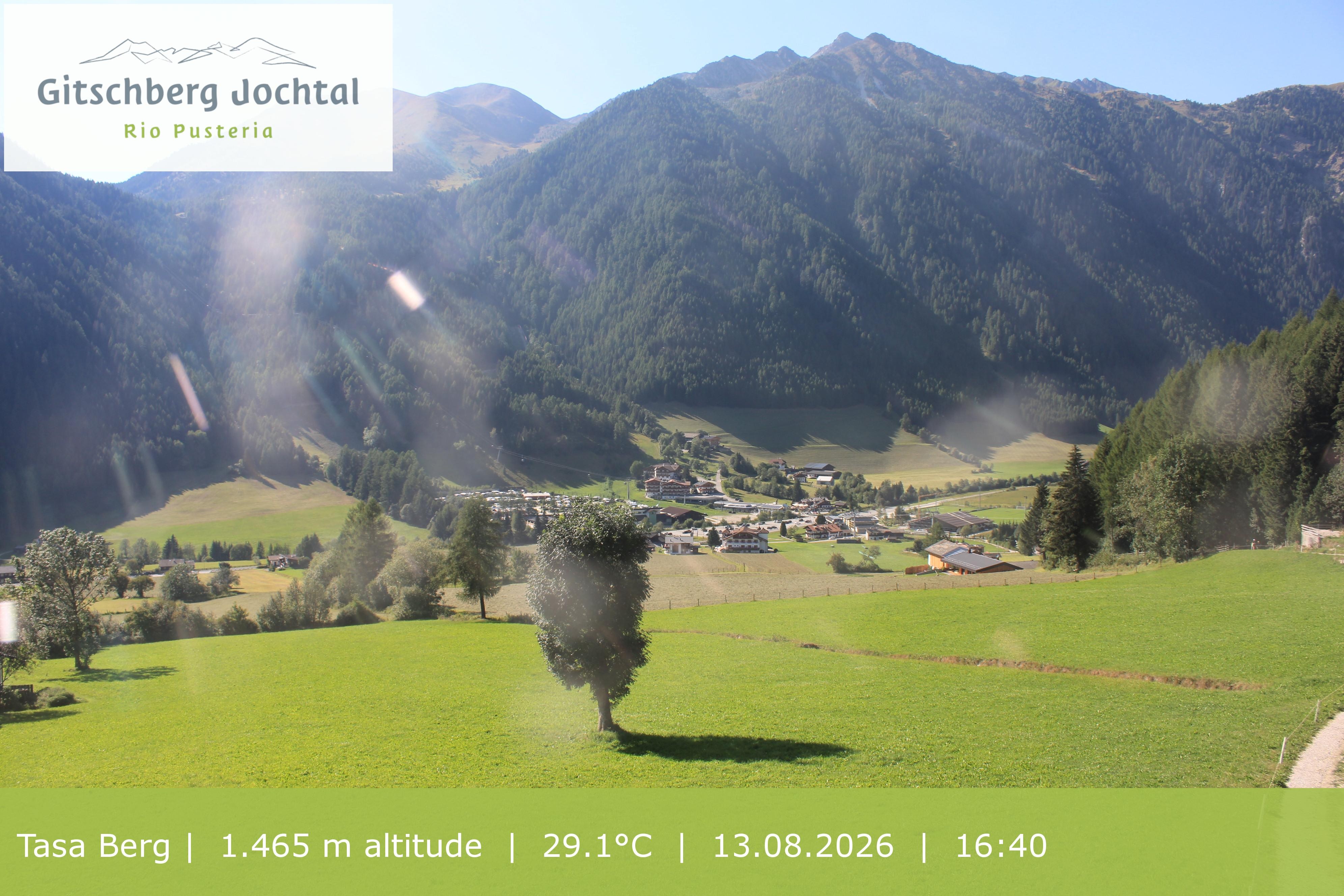 Archived image Webcam: View at Gitschberg Mountain