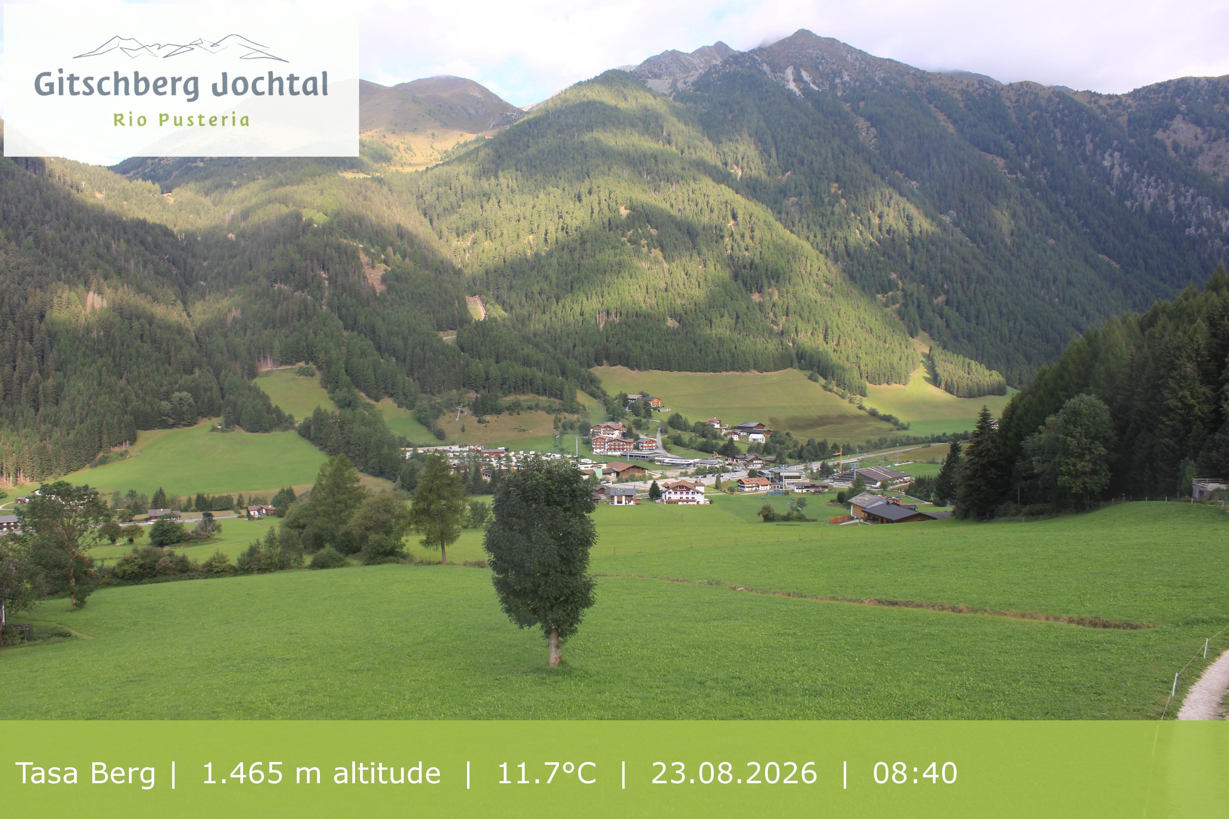 Archived image Webcam: View at Gitschberg Mountain
