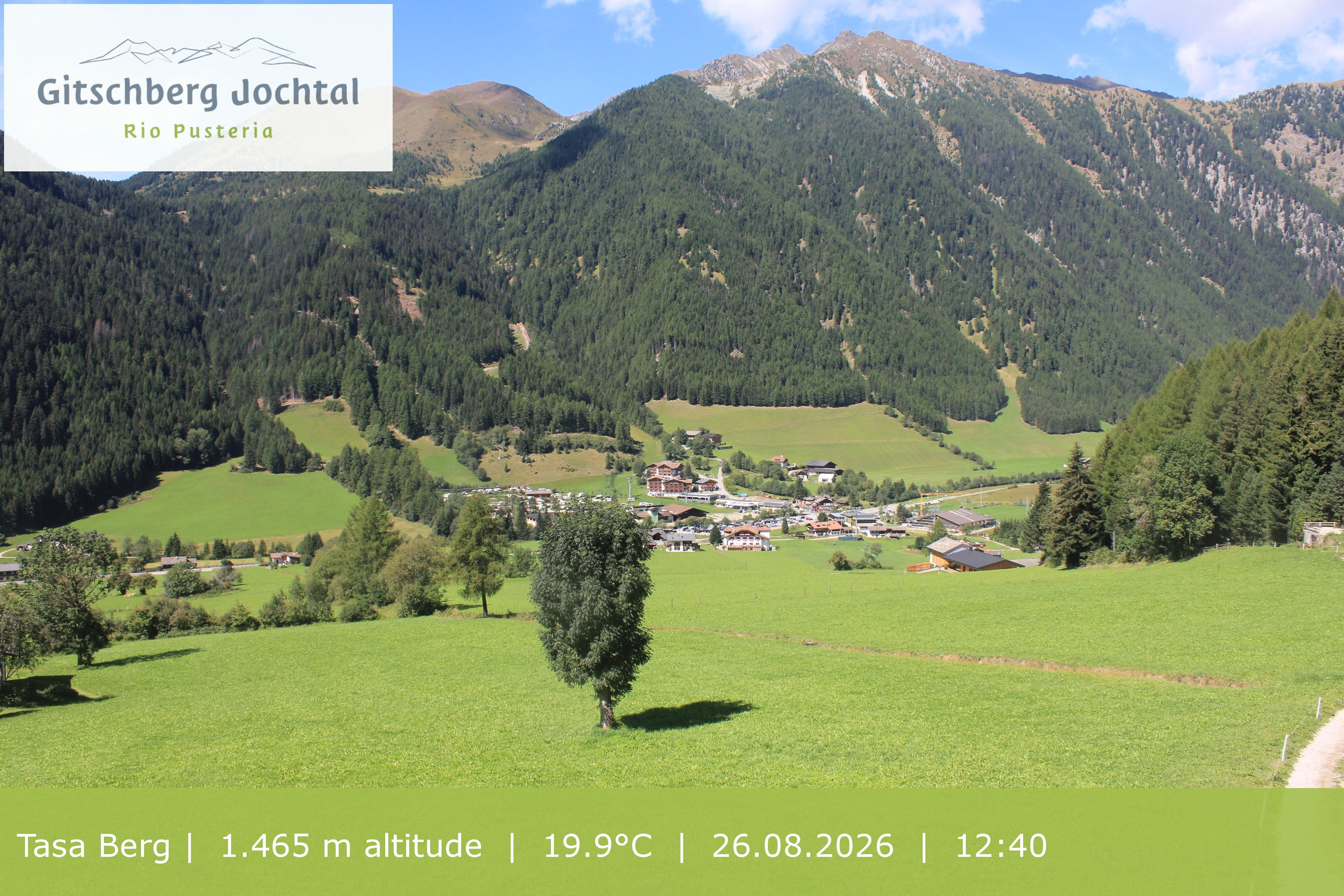 Archived image Webcam: View at Gitschberg Mountain