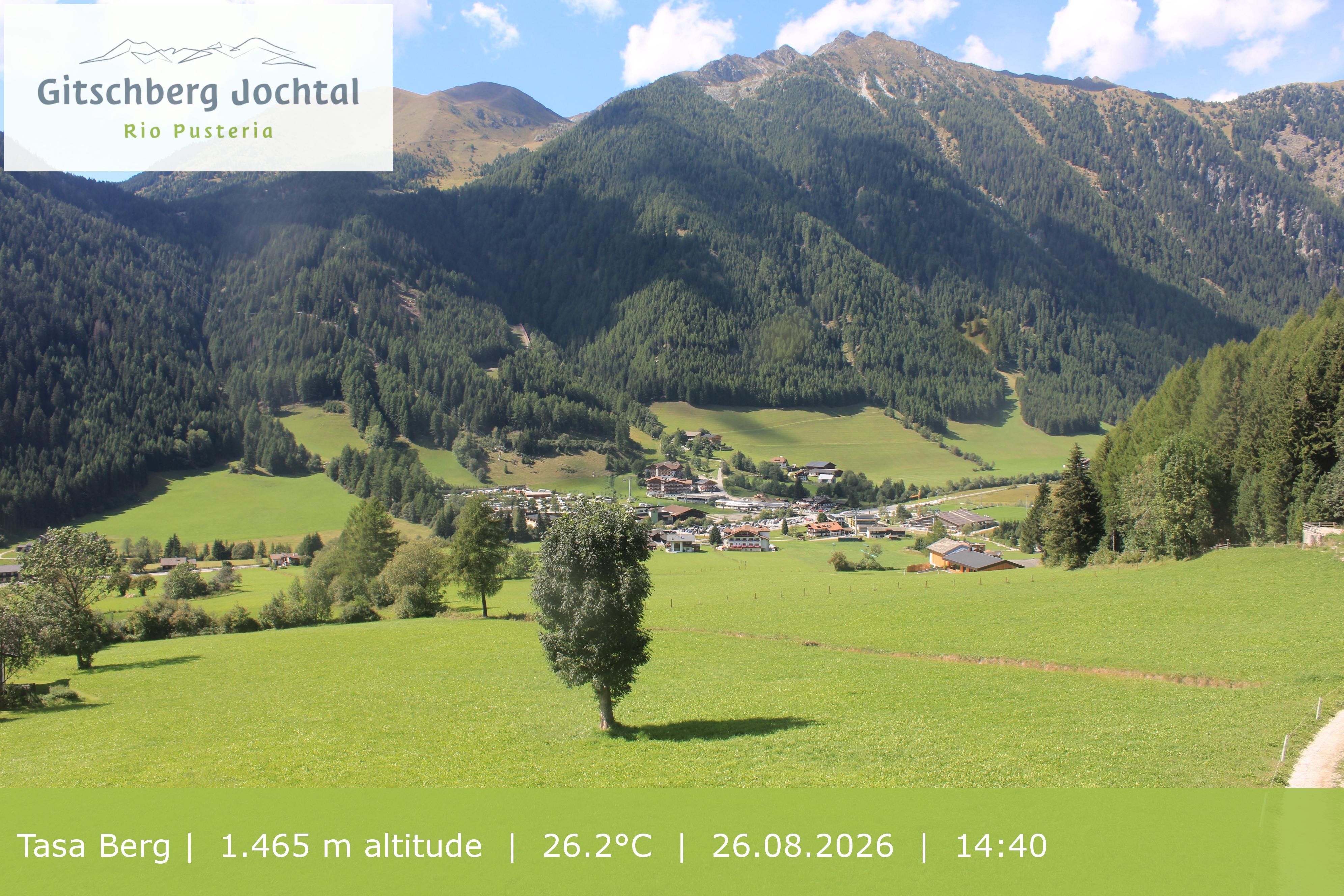 Archived image Webcam: View at Gitschberg Mountain