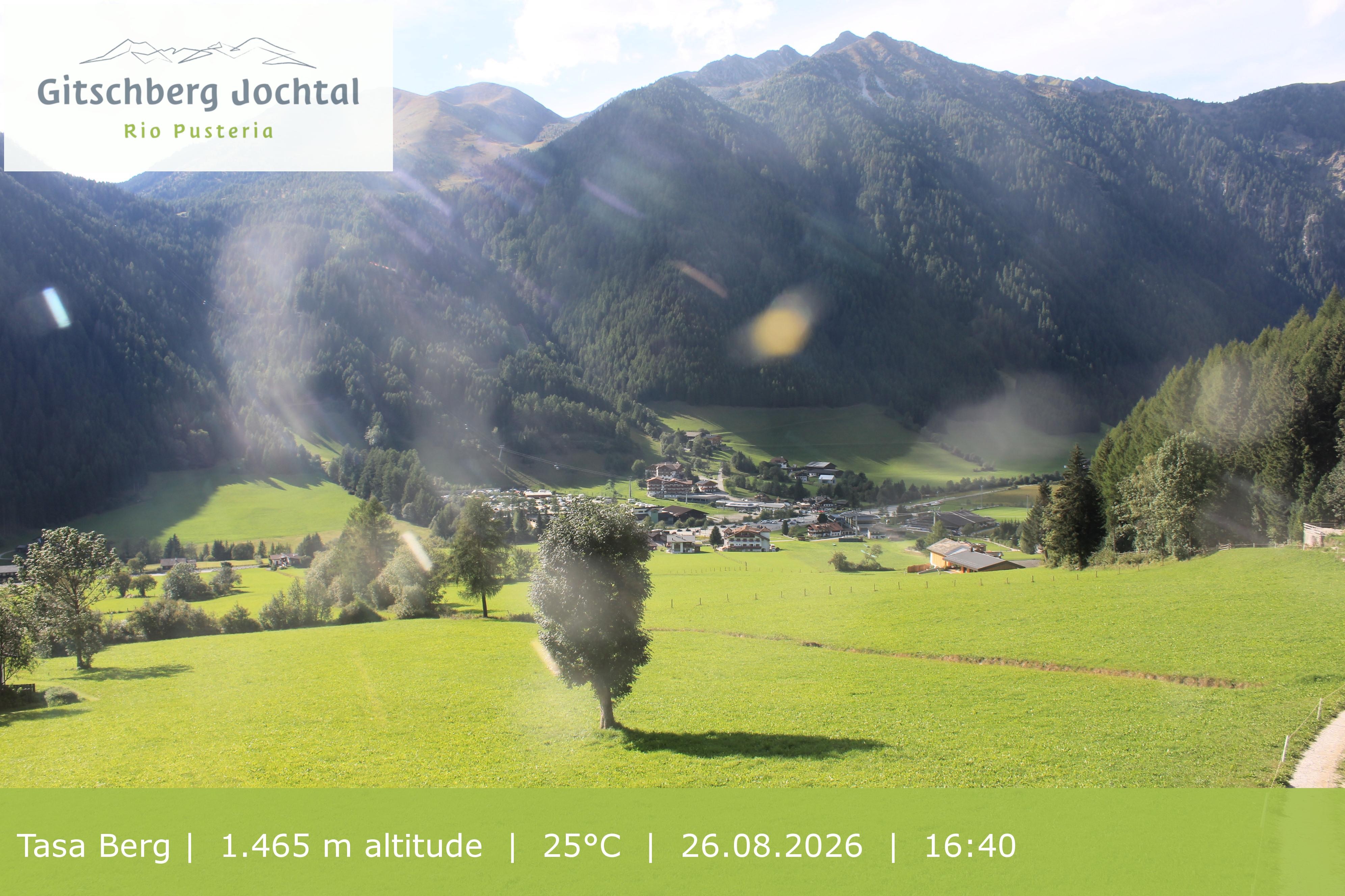 Archived image Webcam: View at Gitschberg Mountain