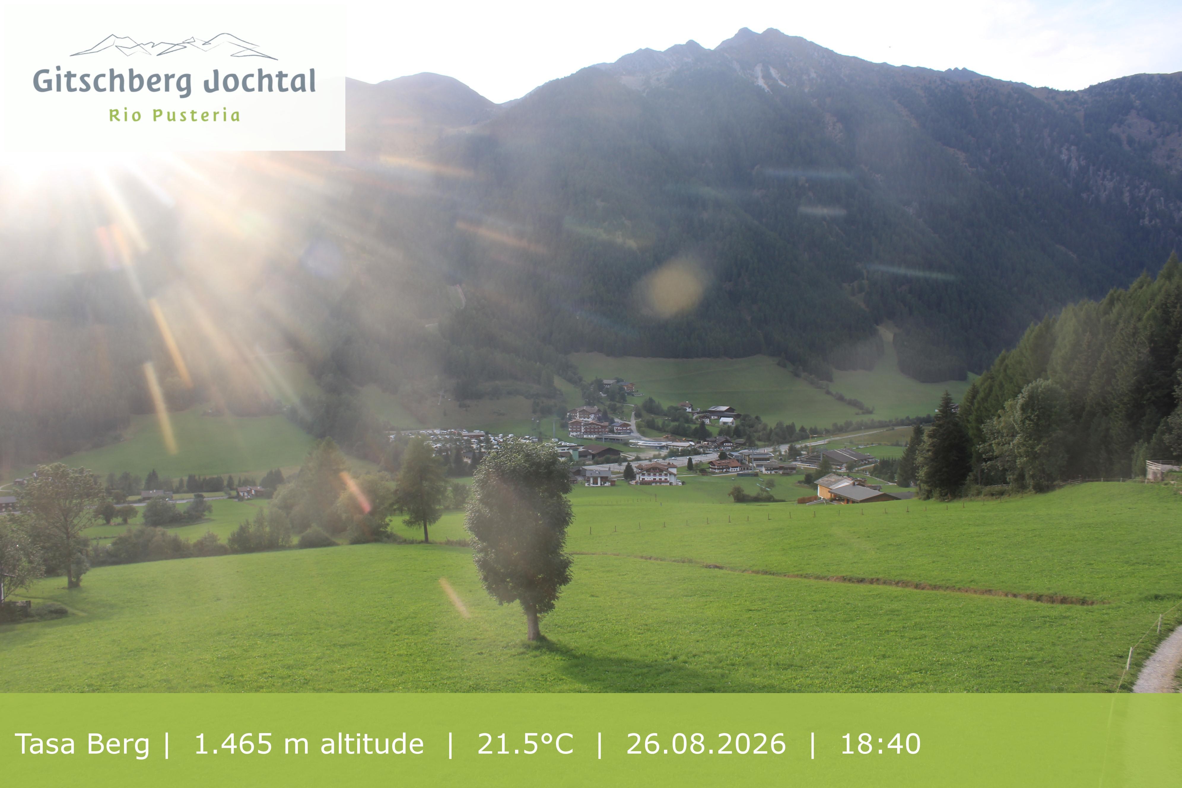 Archived image Webcam: View at Gitschberg Mountain