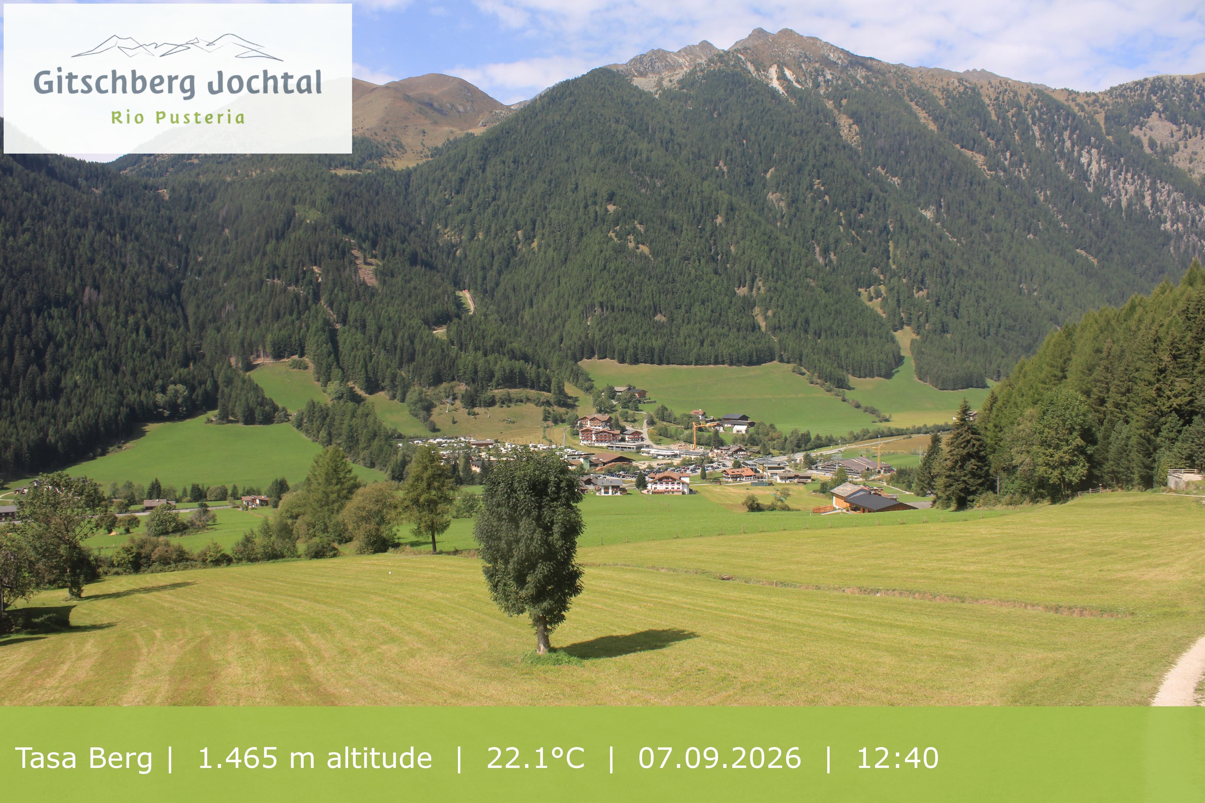 Archiv Foto Webcam: Blick auf den Gitschberg