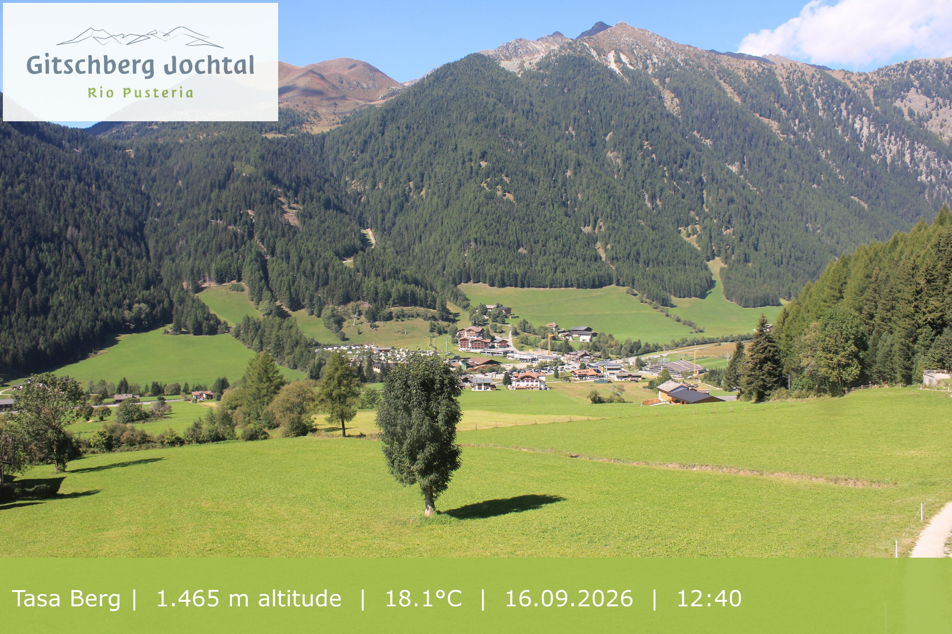 Archived image Webcam: View at Gitschberg Mountain