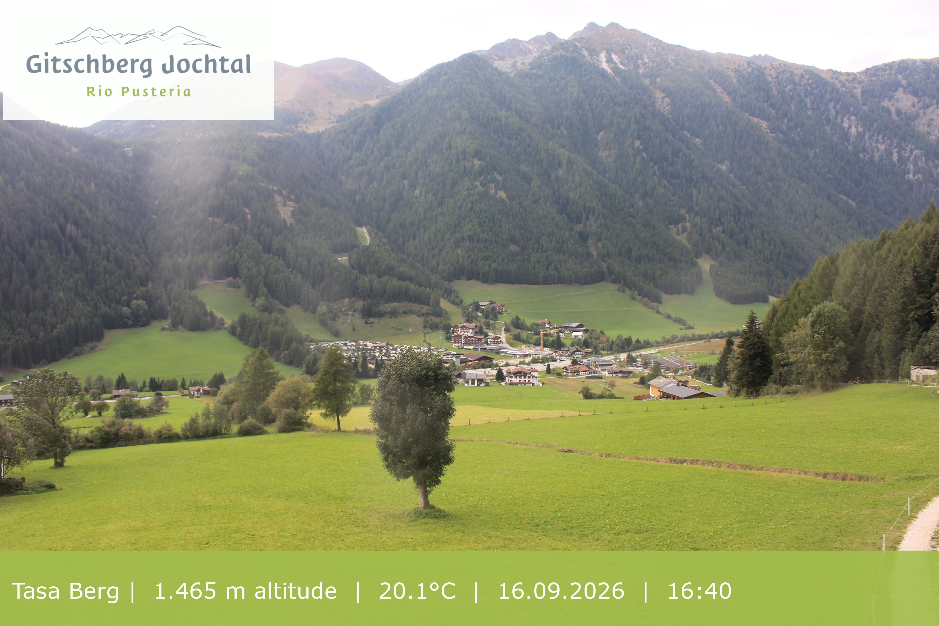 Archived image Webcam: View at Gitschberg Mountain