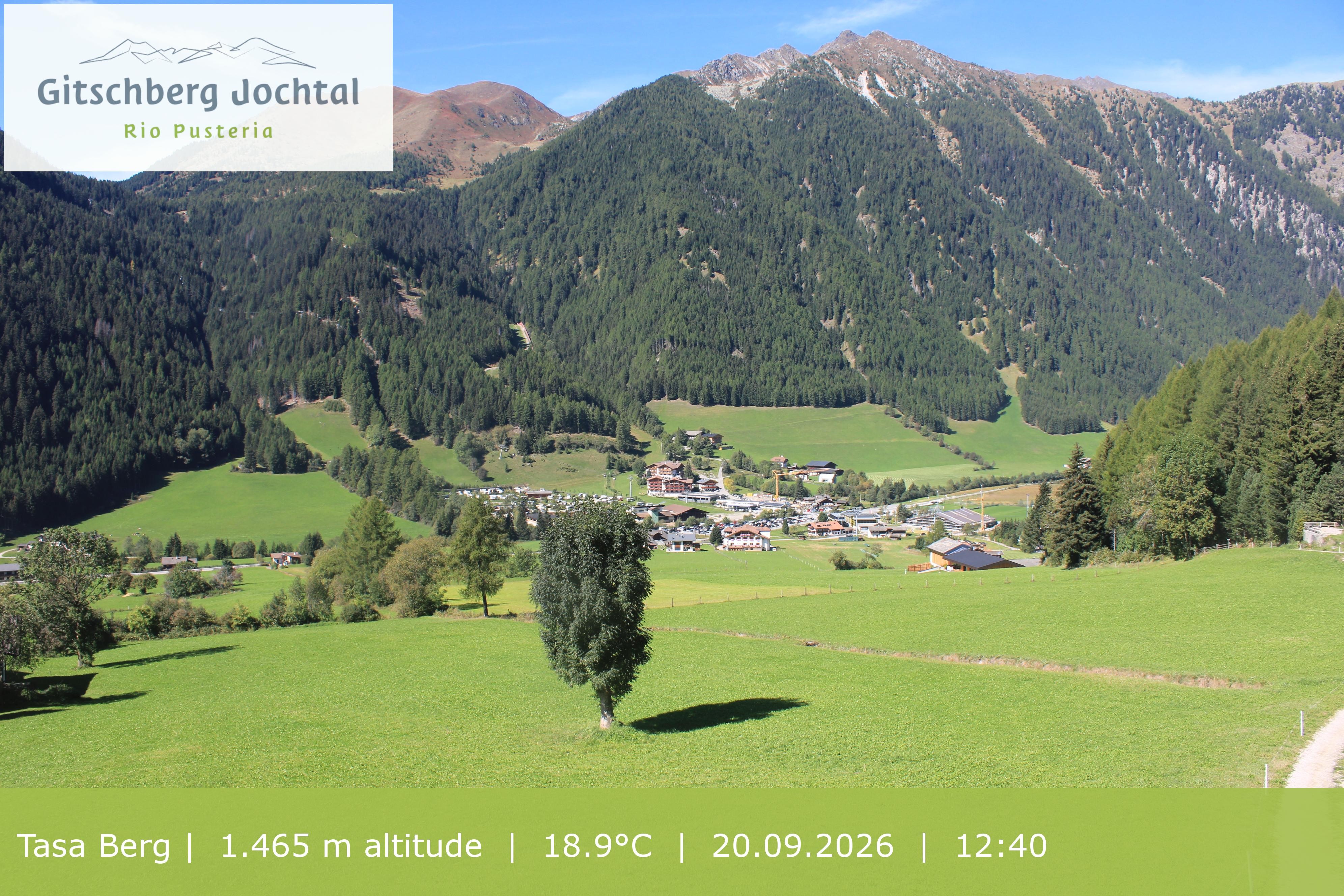 Archived image Webcam: View at Gitschberg Mountain